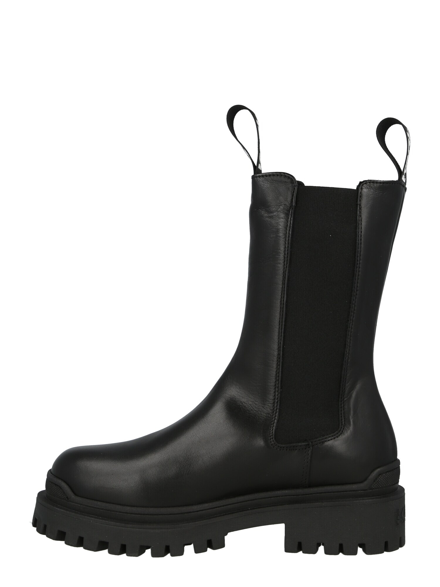 Karl Lagerfeld Ghete chelsea negru / alb - Pled.ro