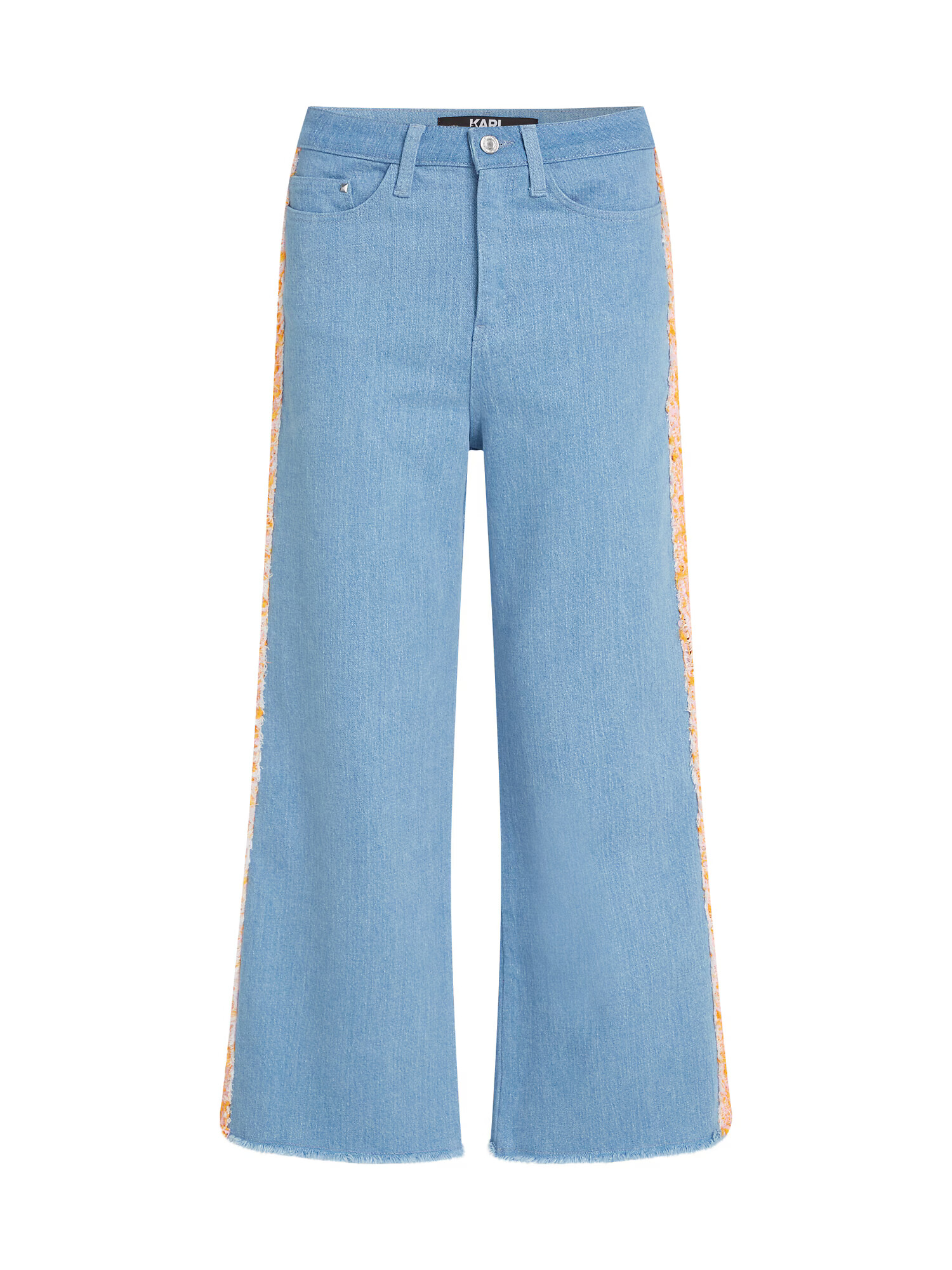 Karl Lagerfeld Jeans albastru denim / portocaliu - Pled.ro