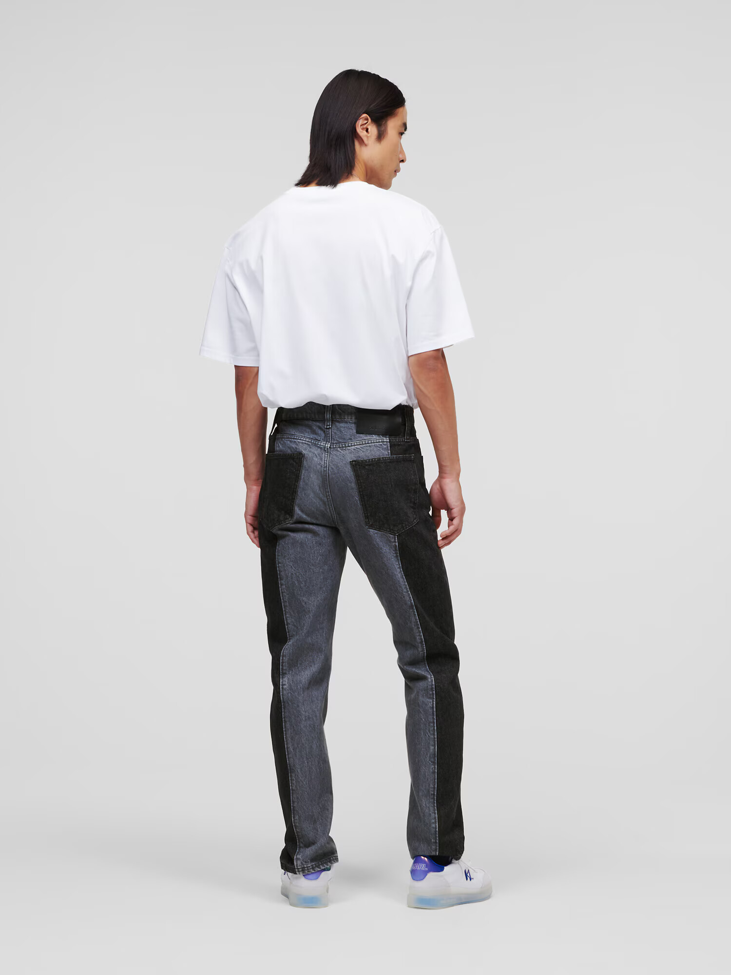 Karl Lagerfeld Jeans gri denim / negru - Pled.ro