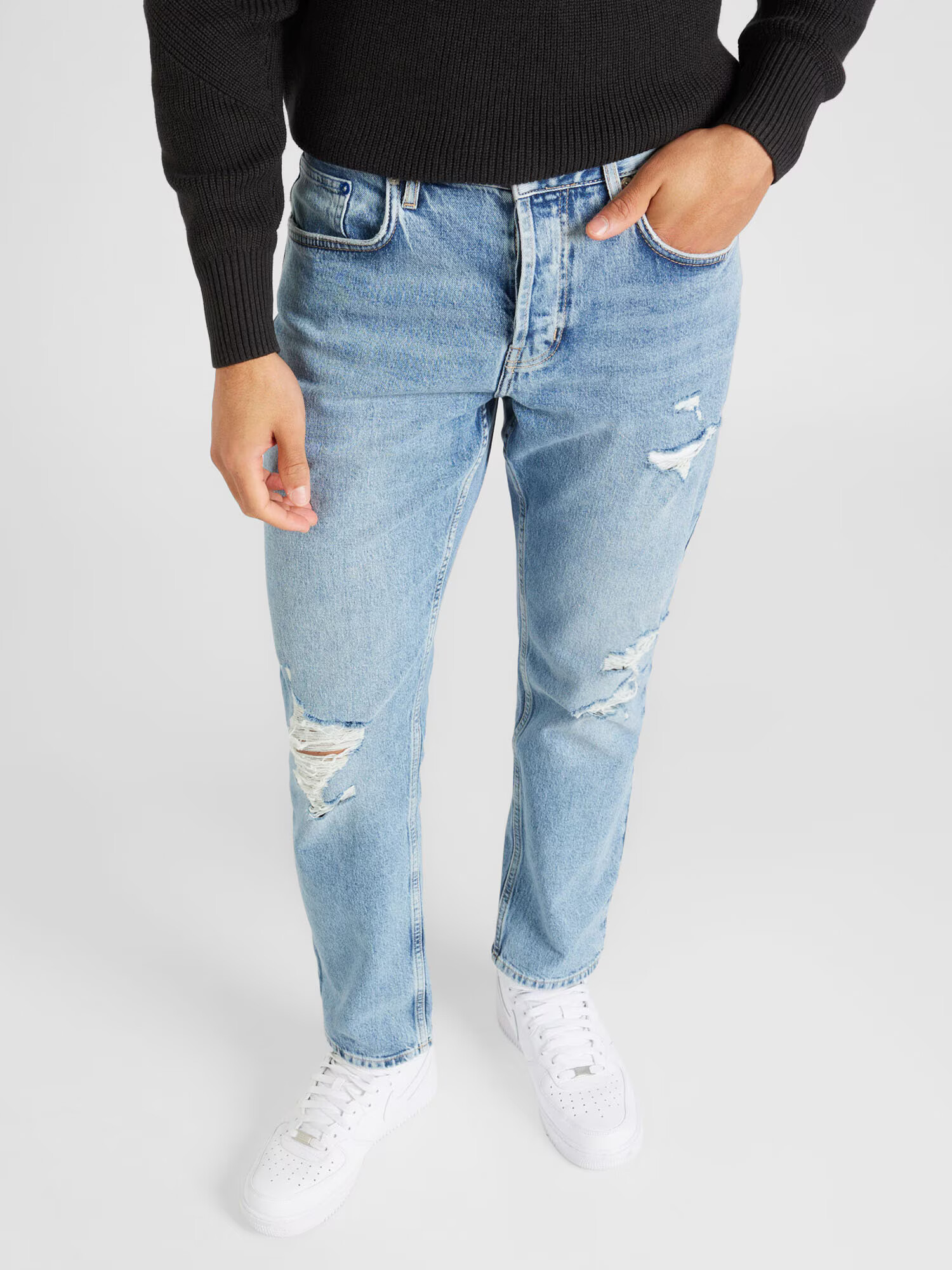 KARL LAGERFELD JEANS Jeans albastru denim / albastru deschis / alb - Pled.ro