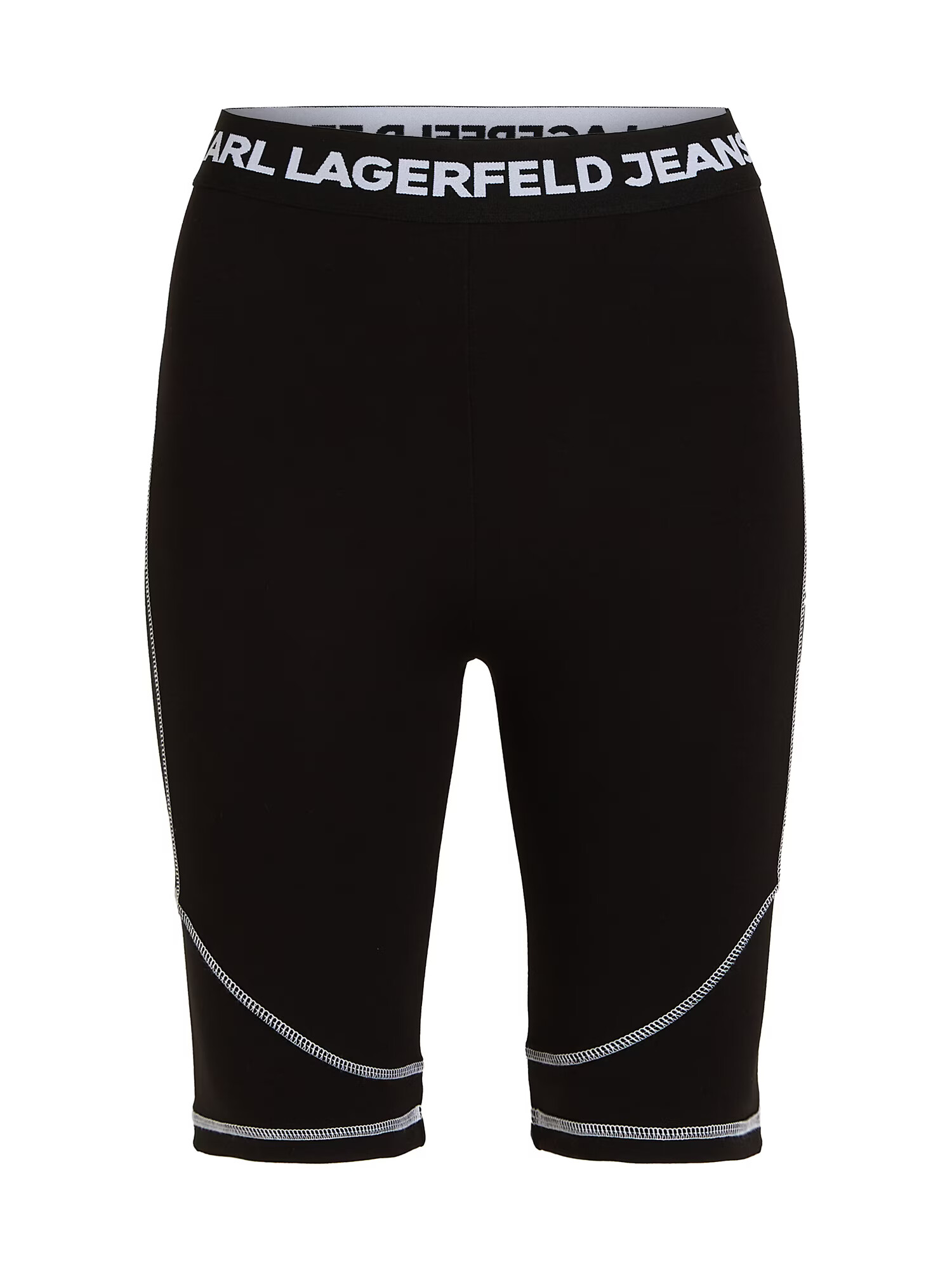 KARL LAGERFELD JEANS Pantaloni negru / alb - Pled.ro