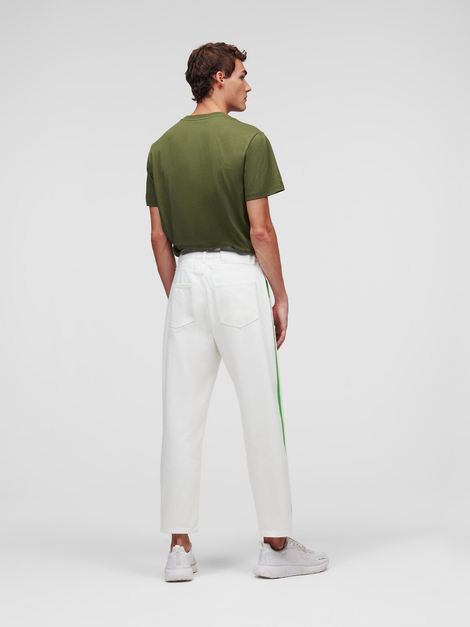 Karl Lagerfeld Jeans verde / alb denim - Pled.ro