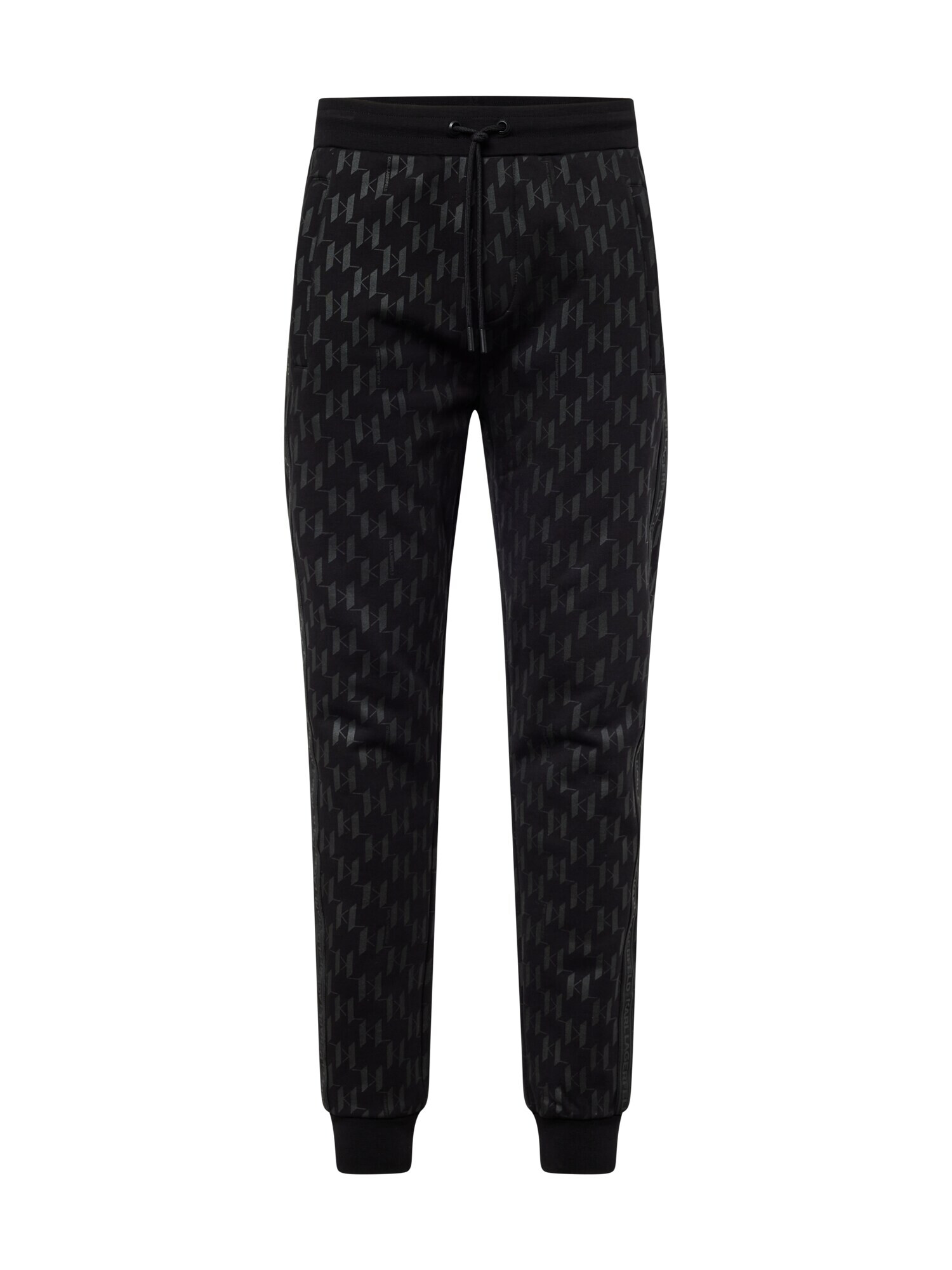 Karl Lagerfeld Pantaloni gri / negru - Pled.ro