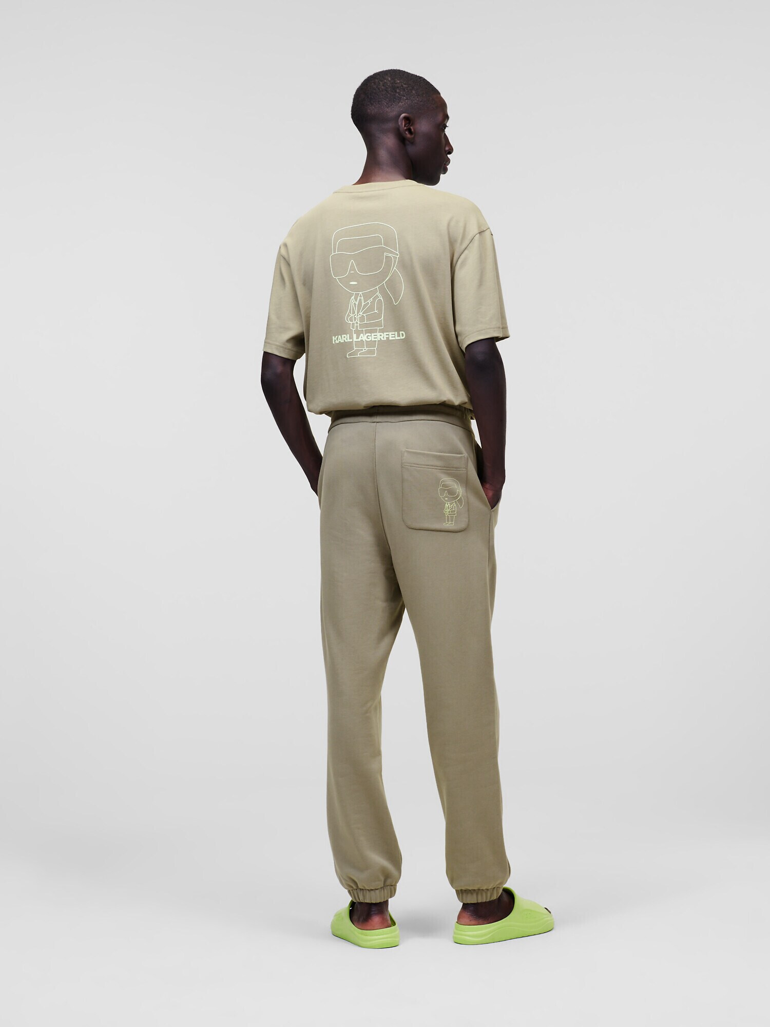 Karl Lagerfeld Pantaloni ' Ikonik 2.0 ' bej - Pled.ro