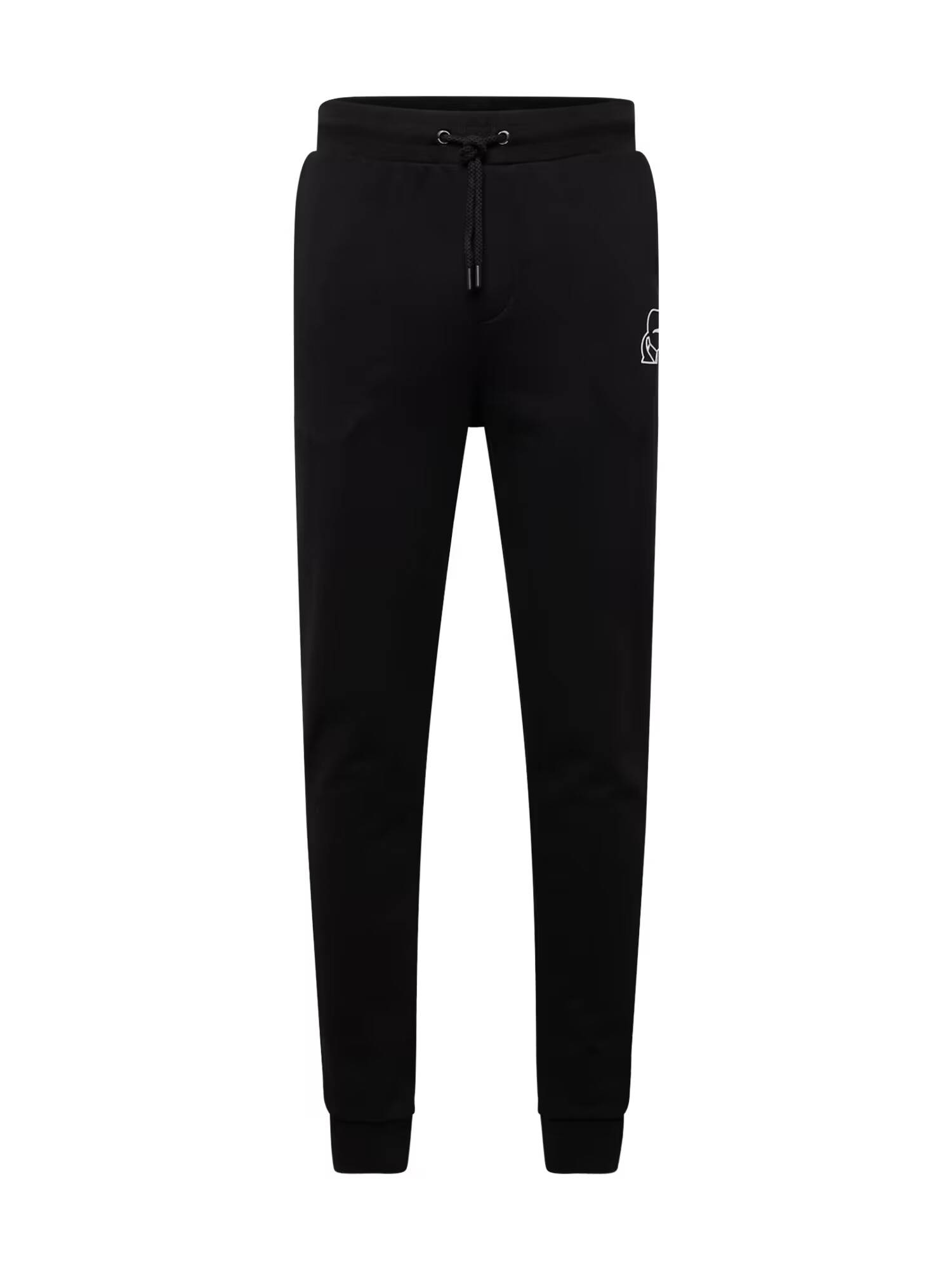 Karl Lagerfeld Pantaloni negru / alb - Pled.ro