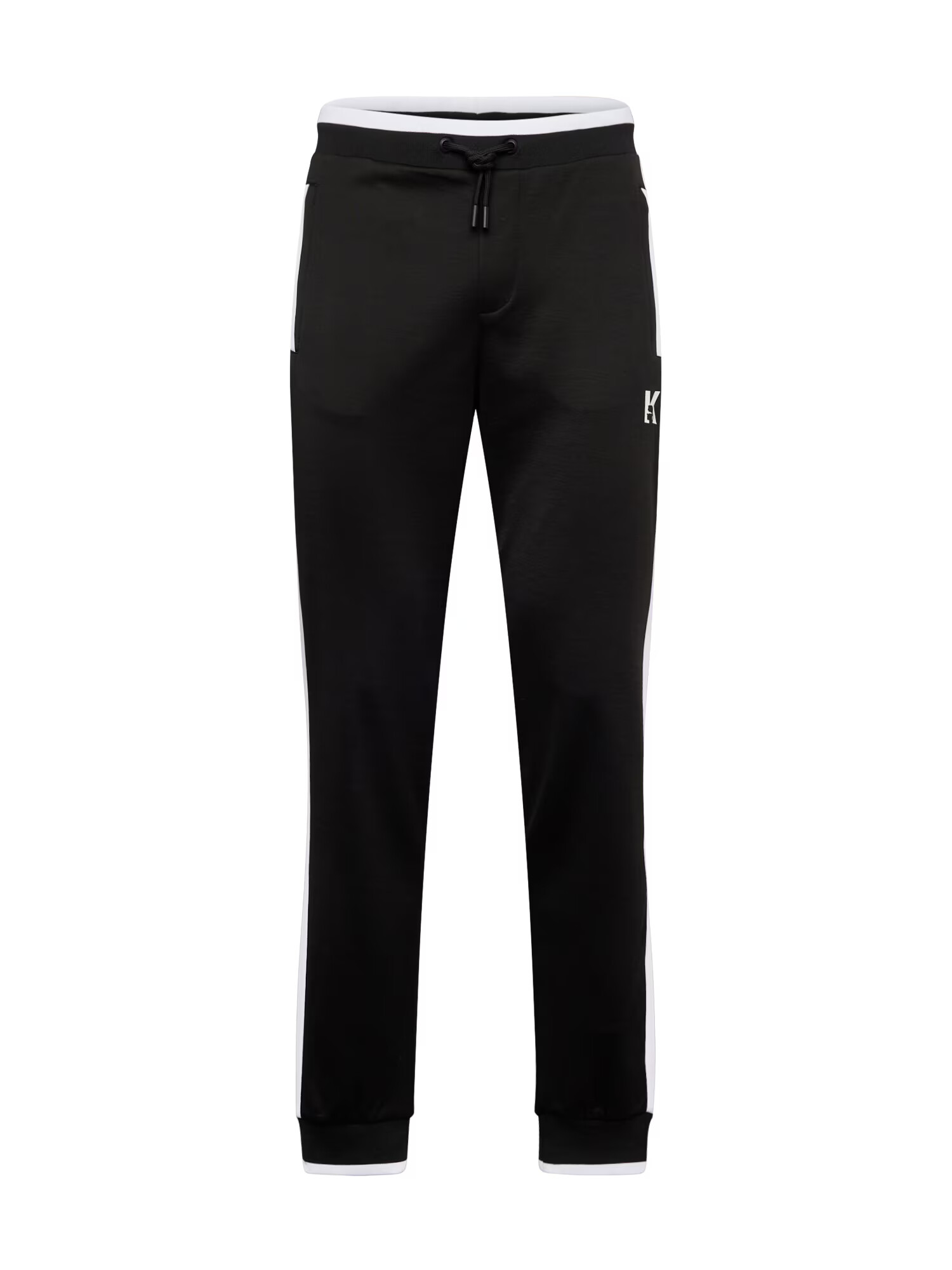 Karl Lagerfeld Pantaloni negru / alb - Pled.ro