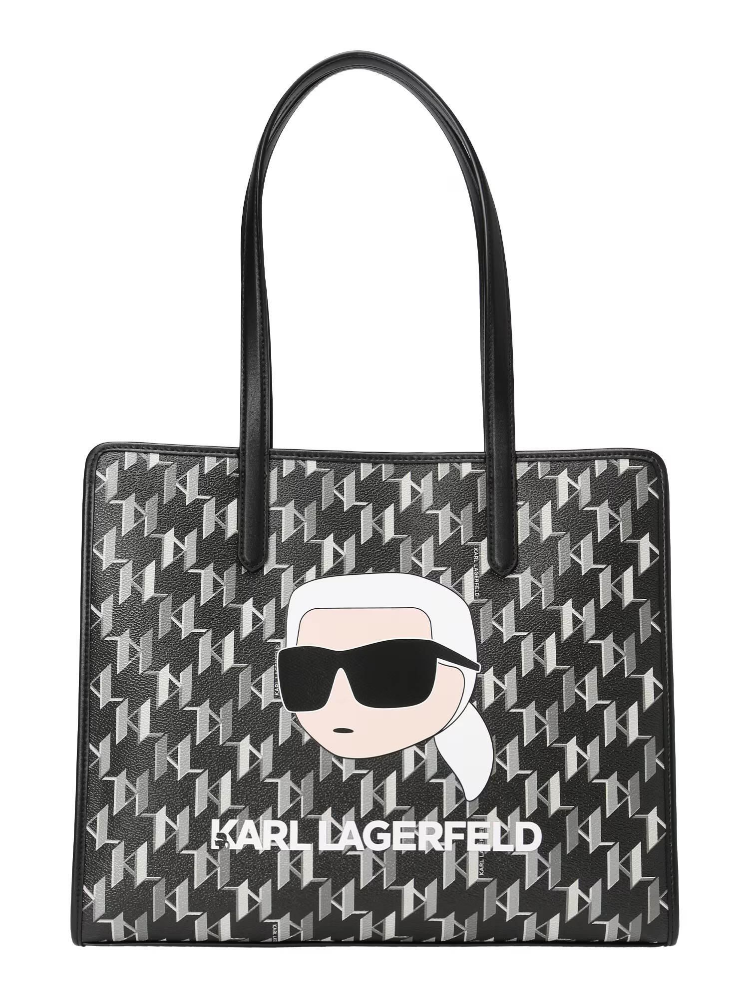 Karl Lagerfeld Plase de cumpărături bej / gri / negru / alb - Pled.ro