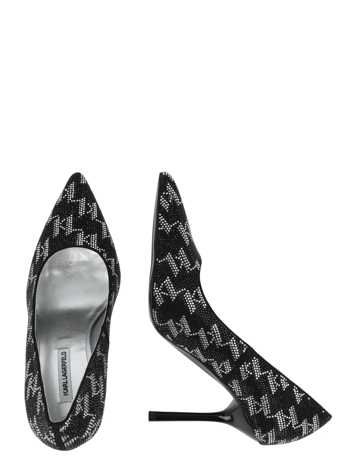 Karl Lagerfeld Pumps 'SARABANDE II' negru / argintiu - Pled.ro