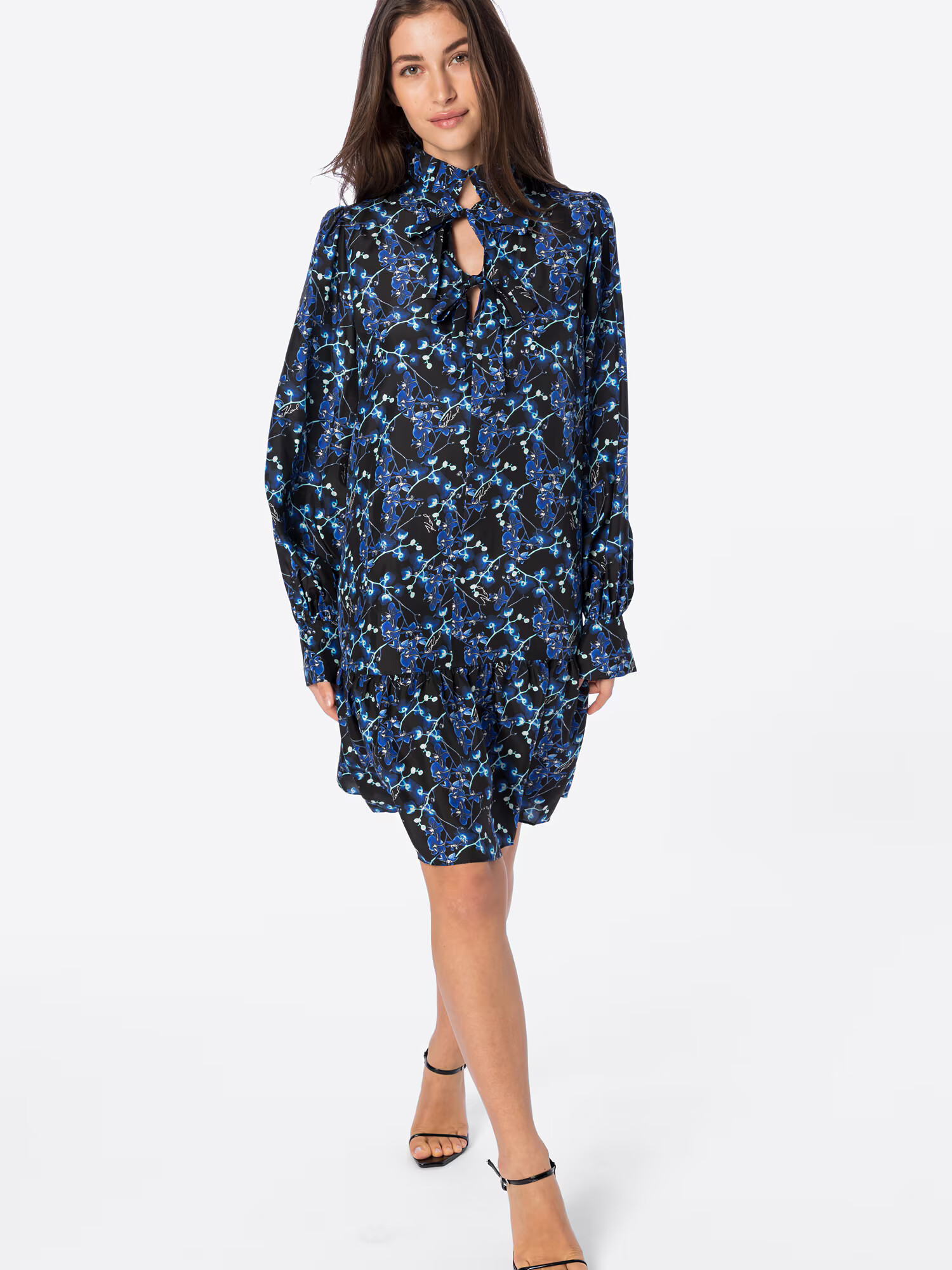 Karl Lagerfeld Rochie albastru / turcoaz / albastru cobalt / alb - Pled.ro