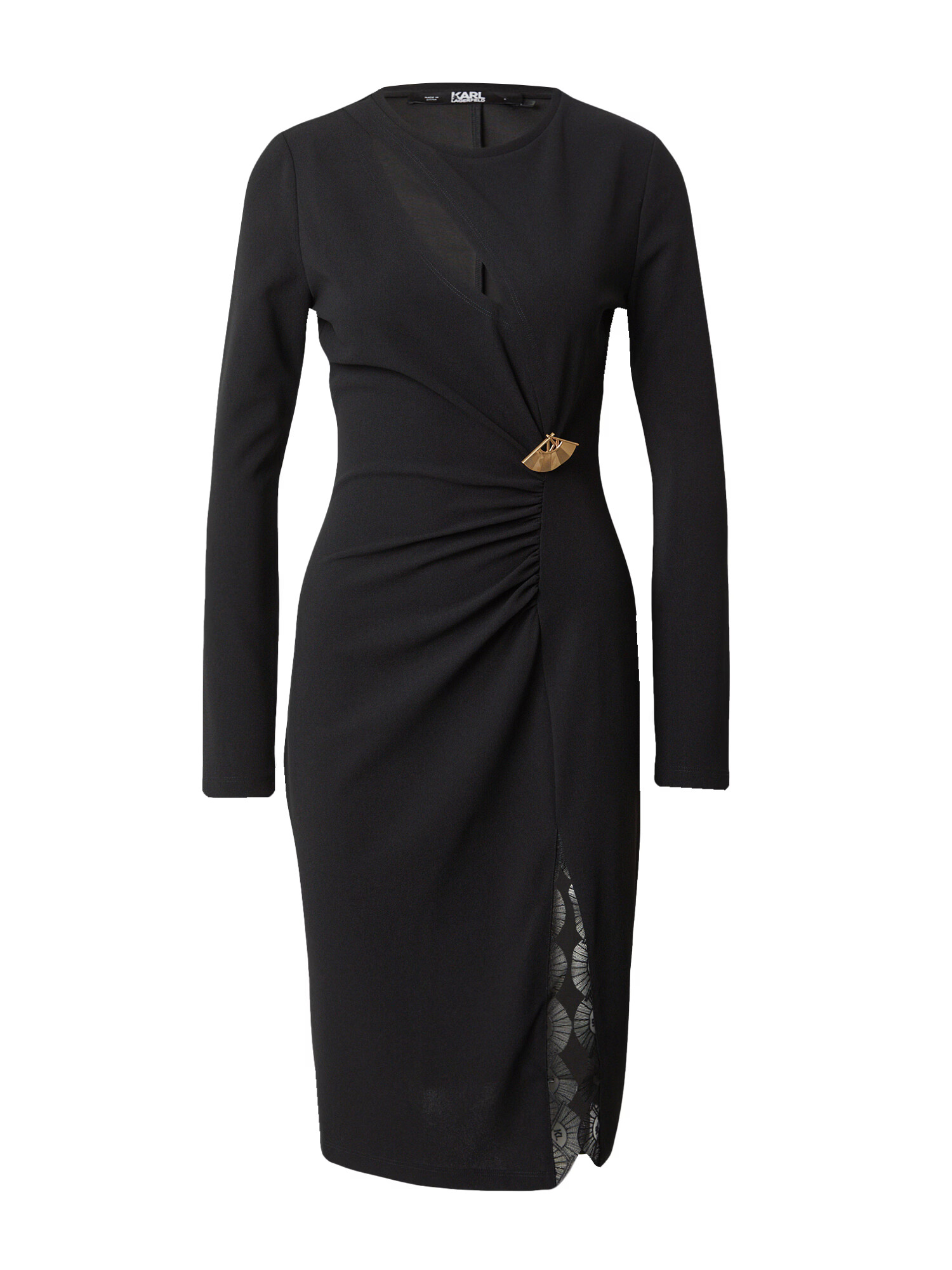 Karl Lagerfeld Rochie auriu / negru - Pled.ro