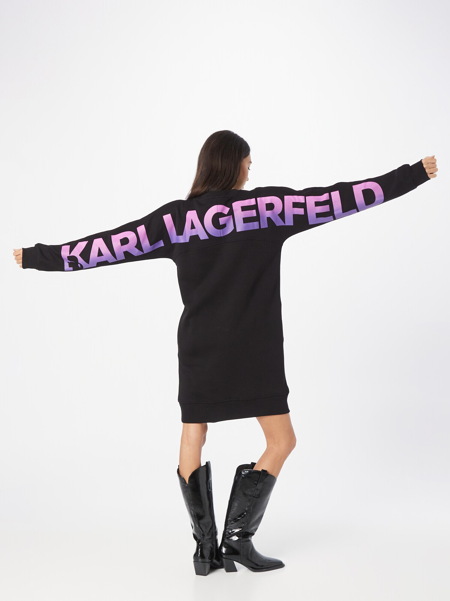 Karl Lagerfeld Rochie lila / mov orhidee / negru - Pled.ro