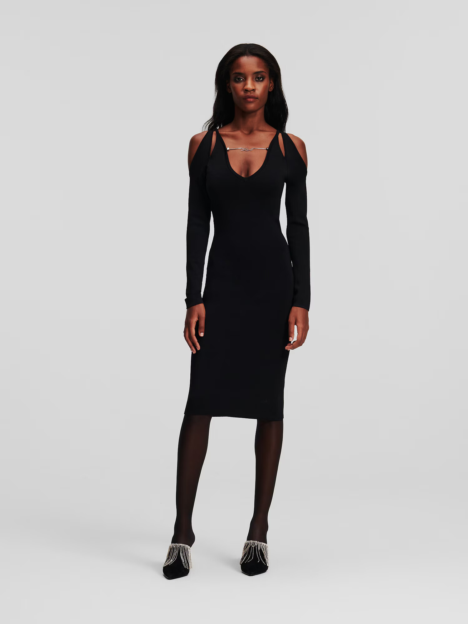 Karl Lagerfeld Rochie negru - Pled.ro