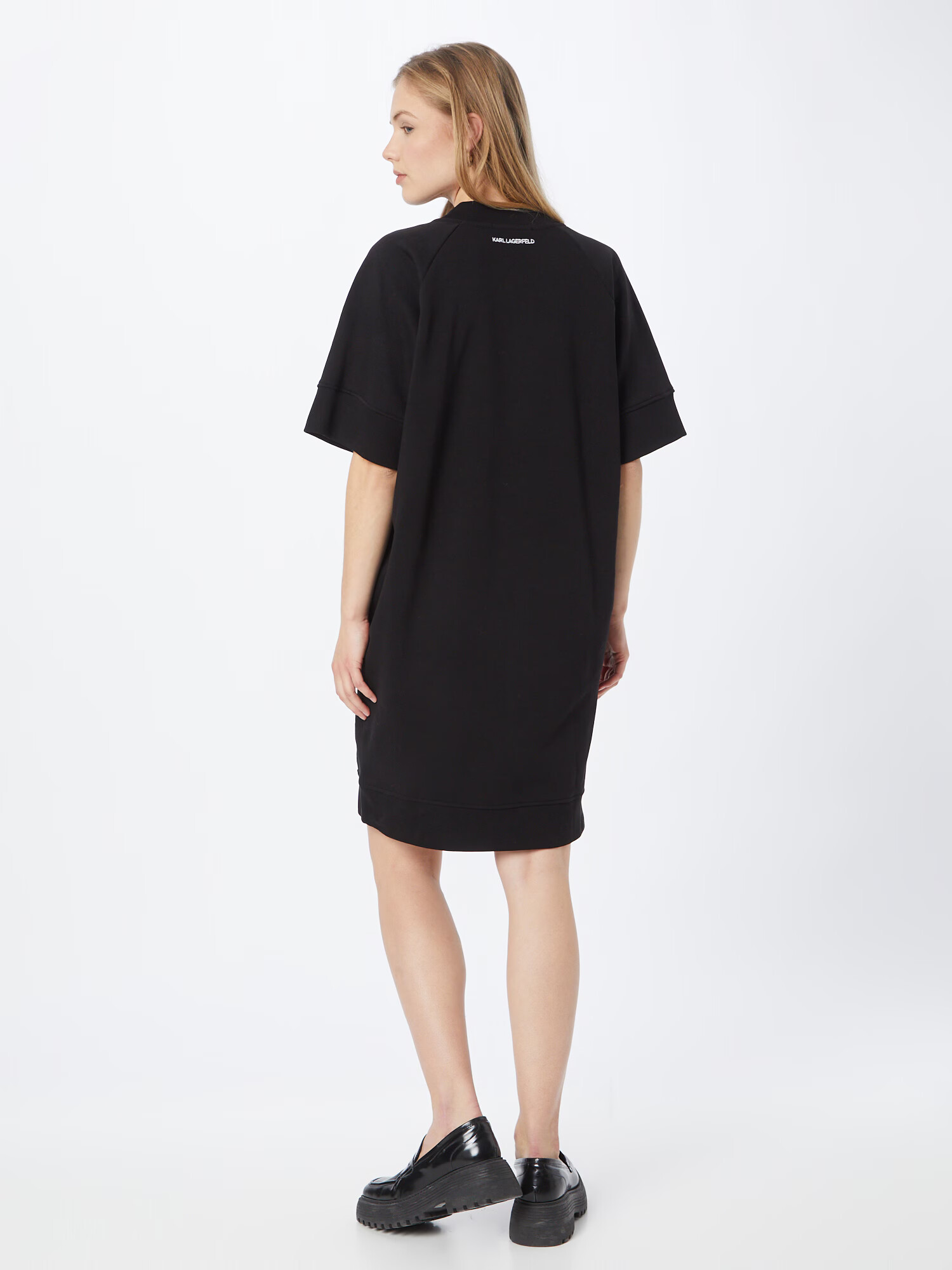 Karl Lagerfeld Rochie negru / alb - Pled.ro