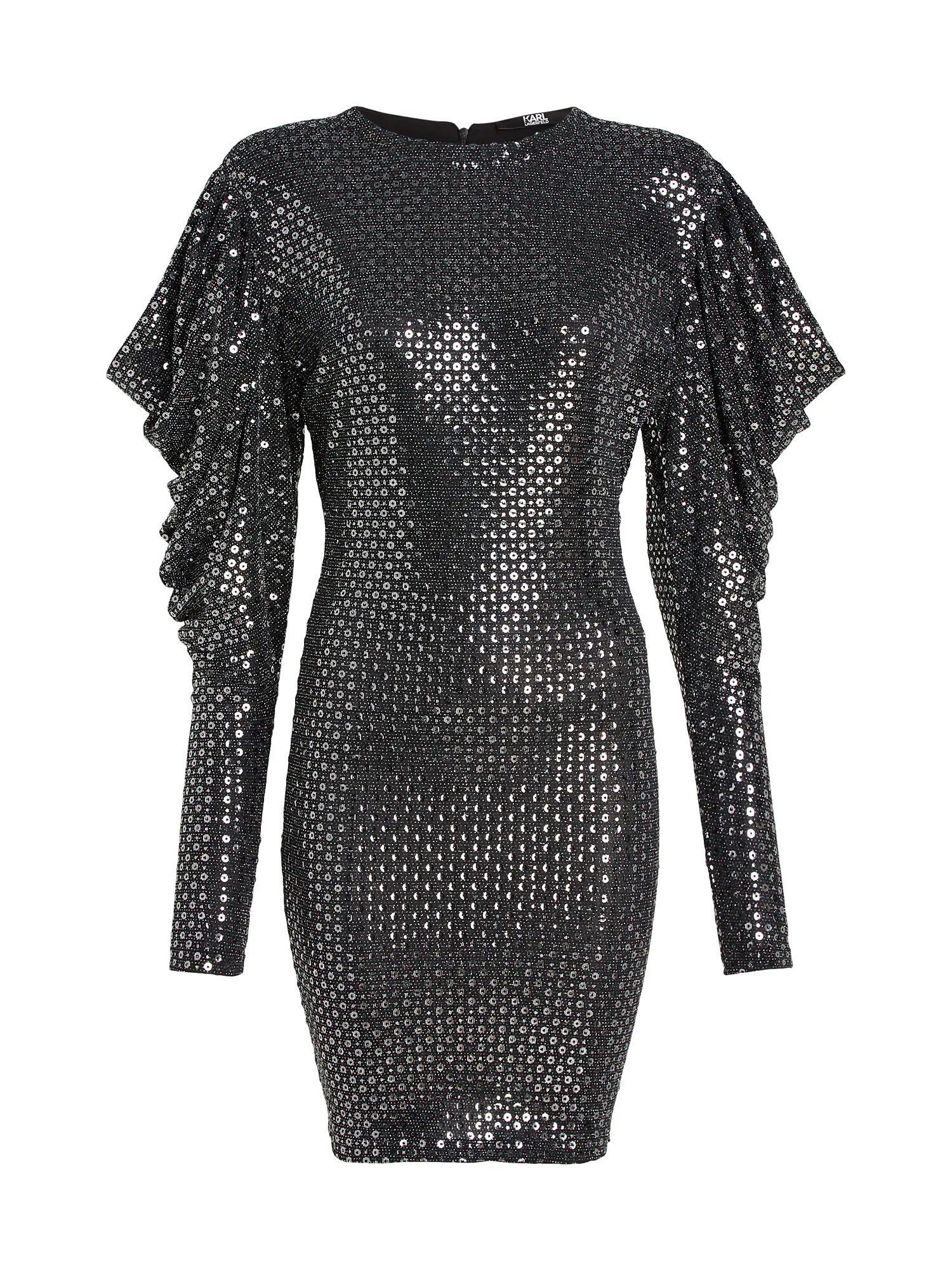 Karl Lagerfeld Rochie 'Sequin' negru / argintiu - Pled.ro