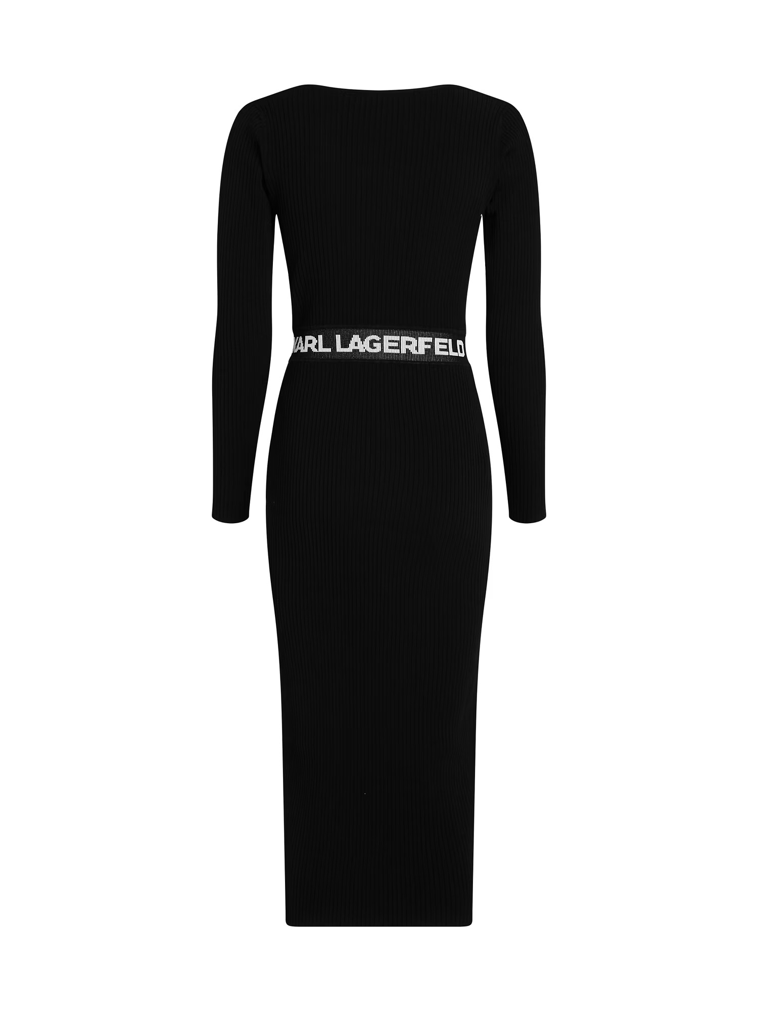 Karl Lagerfeld Rochie tricotat negru - Pled.ro