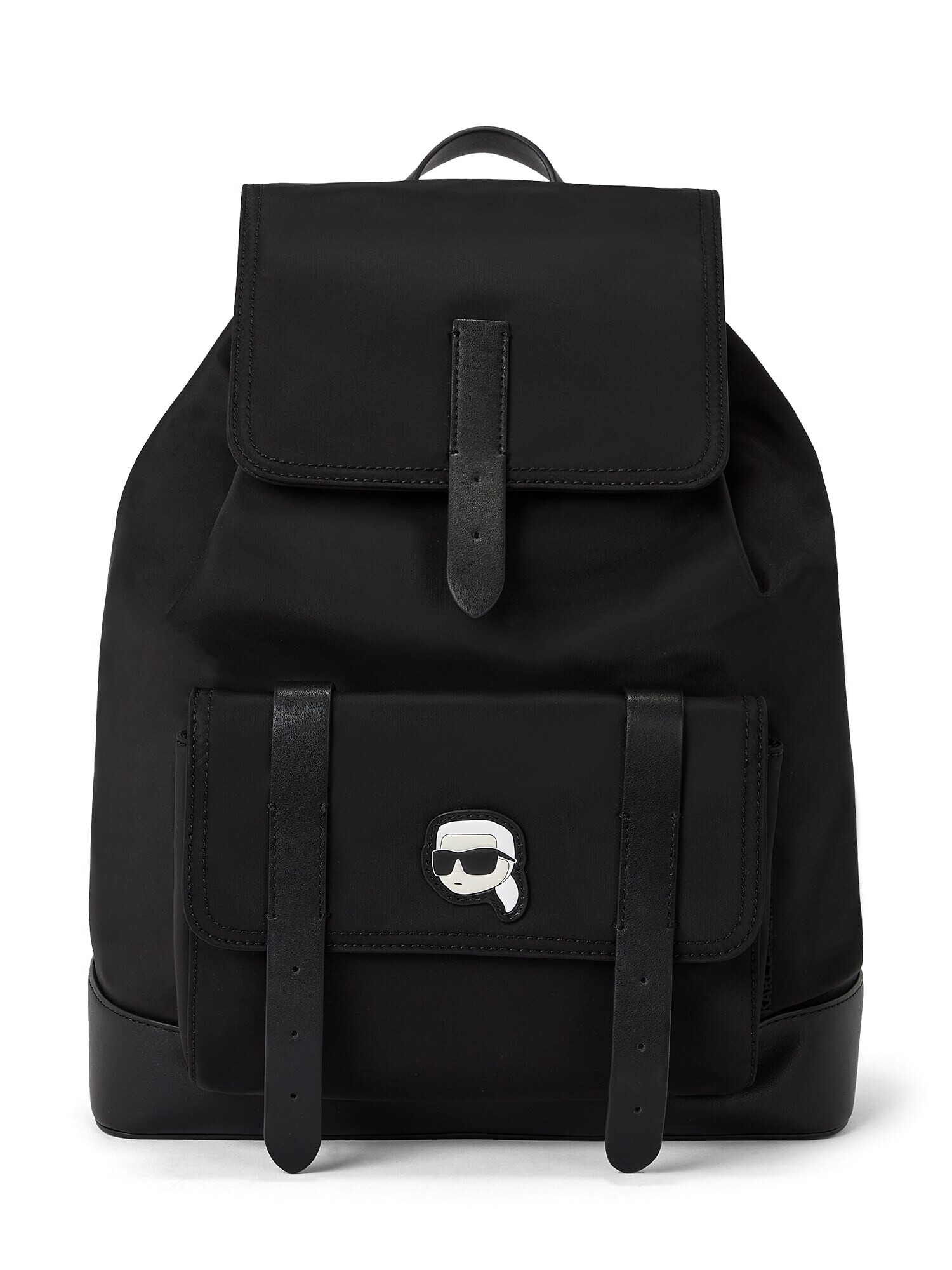 Karl Lagerfeld Rucsac 'Ikonik 2.0' culoarea pielii / negru / alb - Pled.ro