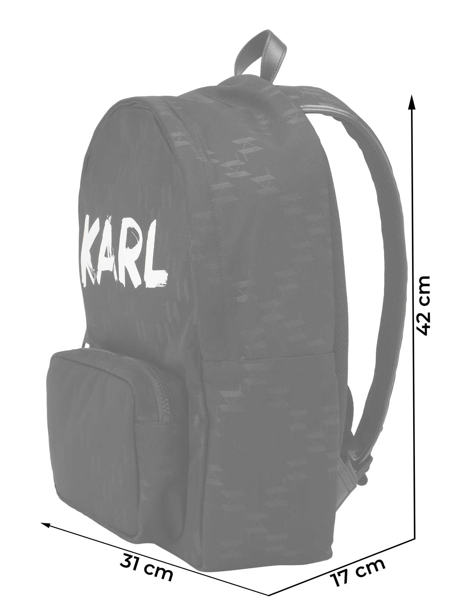 Karl Lagerfeld Rucsac negru / alb - Pled.ro