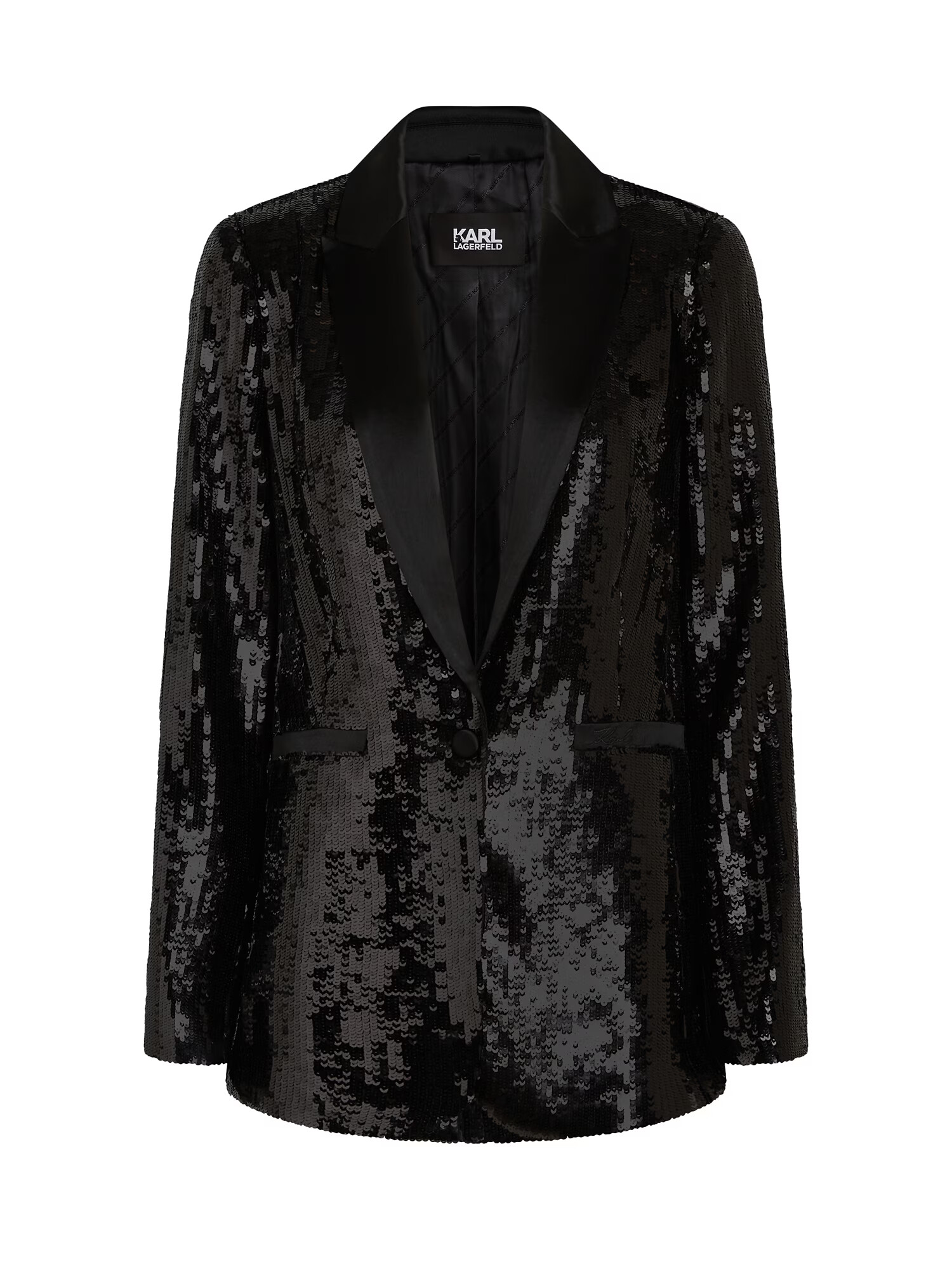 Karl Lagerfeld Sacou negru - Pled.ro