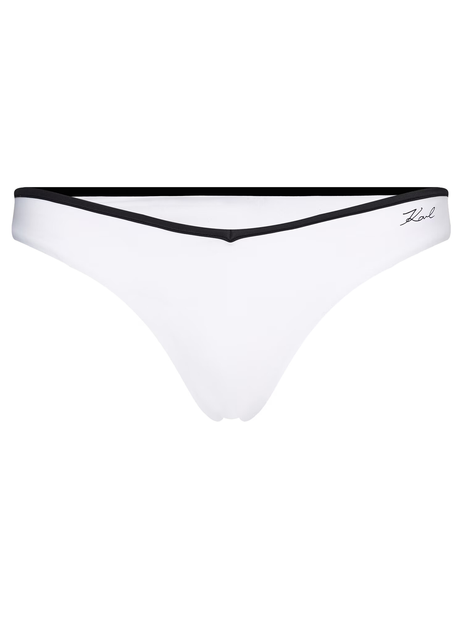 Karl Lagerfeld Slip costum de baie negru / alb - Pled.ro