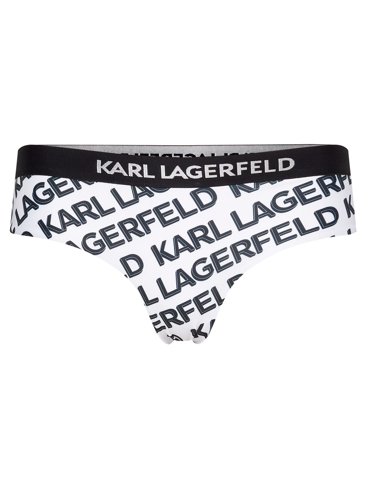 Karl Lagerfeld Slip costum de baie negru / alb - Pled.ro