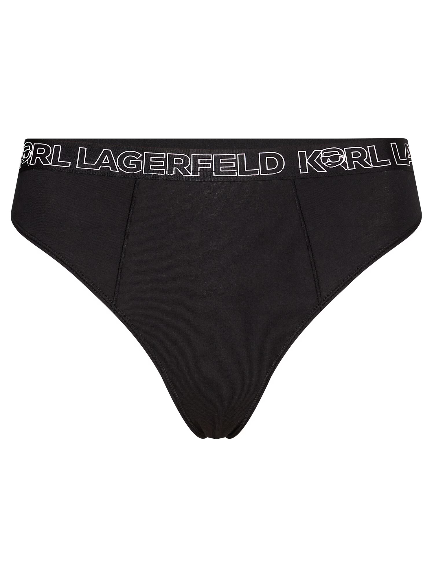 Karl Lagerfeld Slip ' Ikonik 2.0' negru / alb - Pled.ro