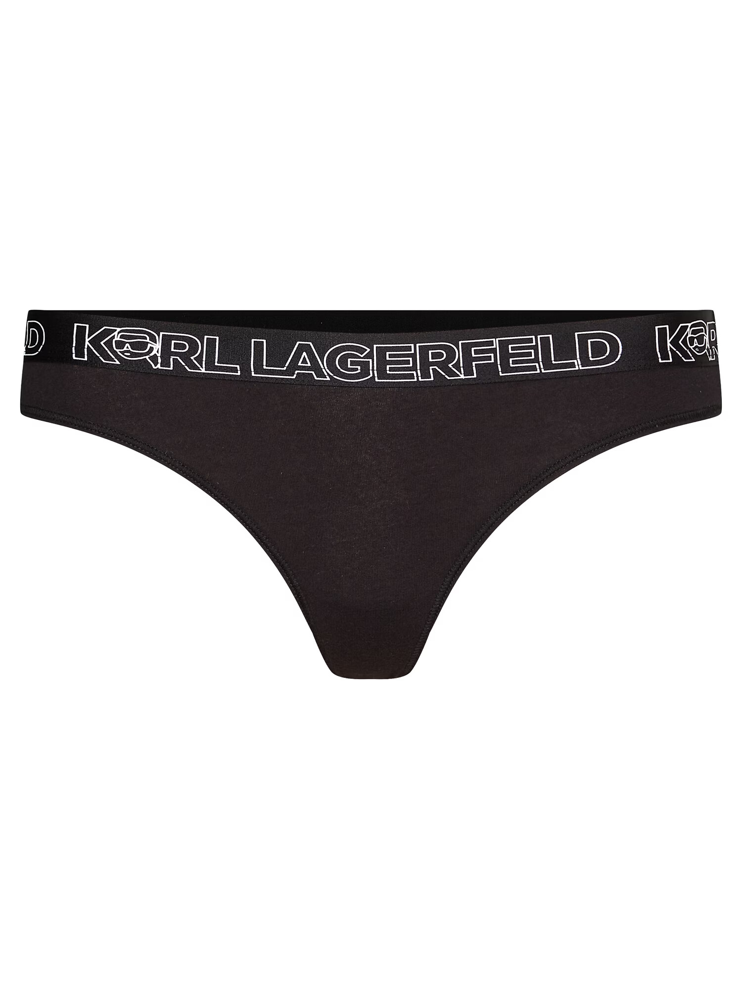 Karl Lagerfeld Tanga ' Ikonik 2.0' negru / alb - Pled.ro