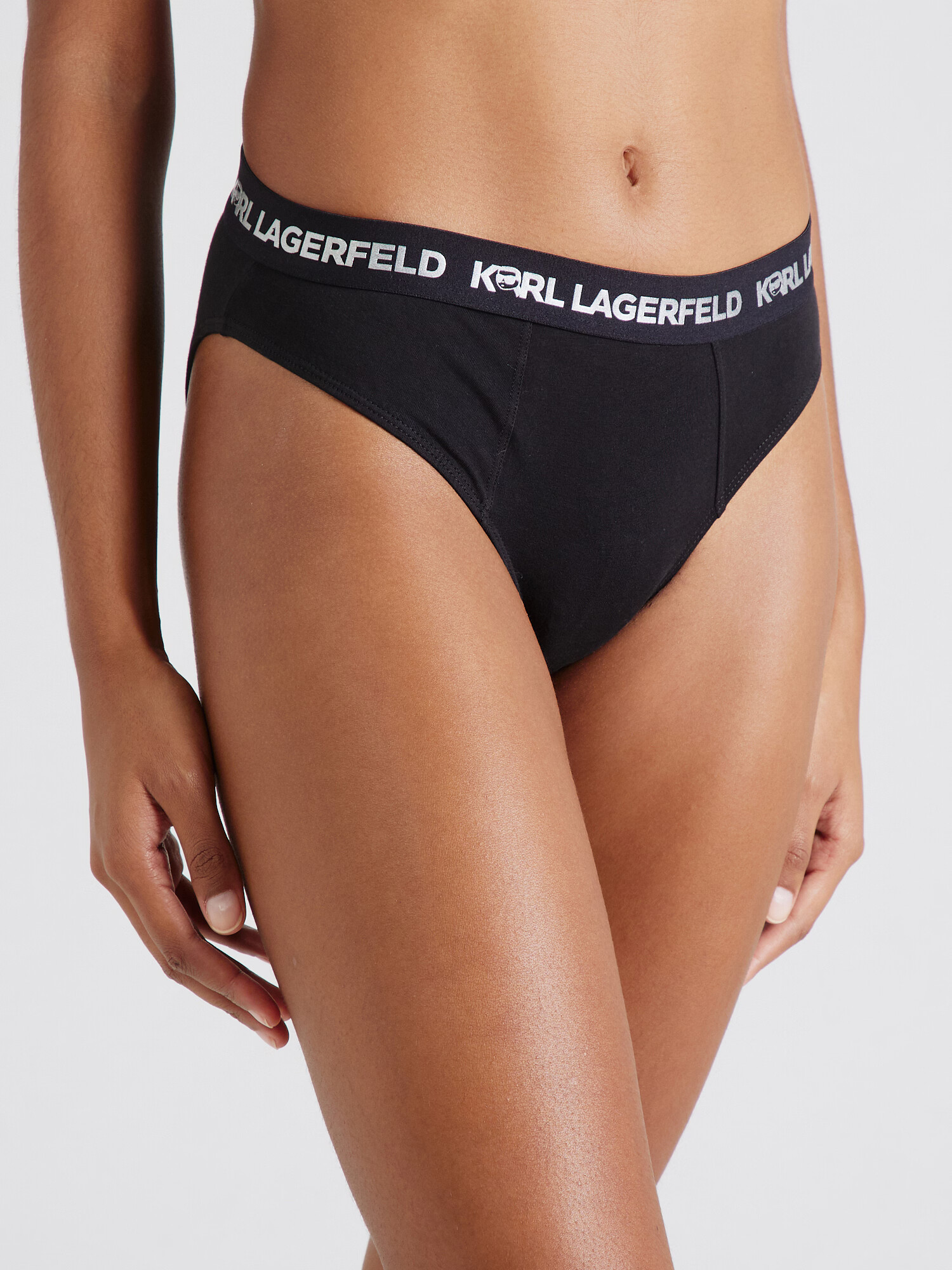 Karl Lagerfeld Slip 'Ikonik 2.0' negru / alb - Pled.ro