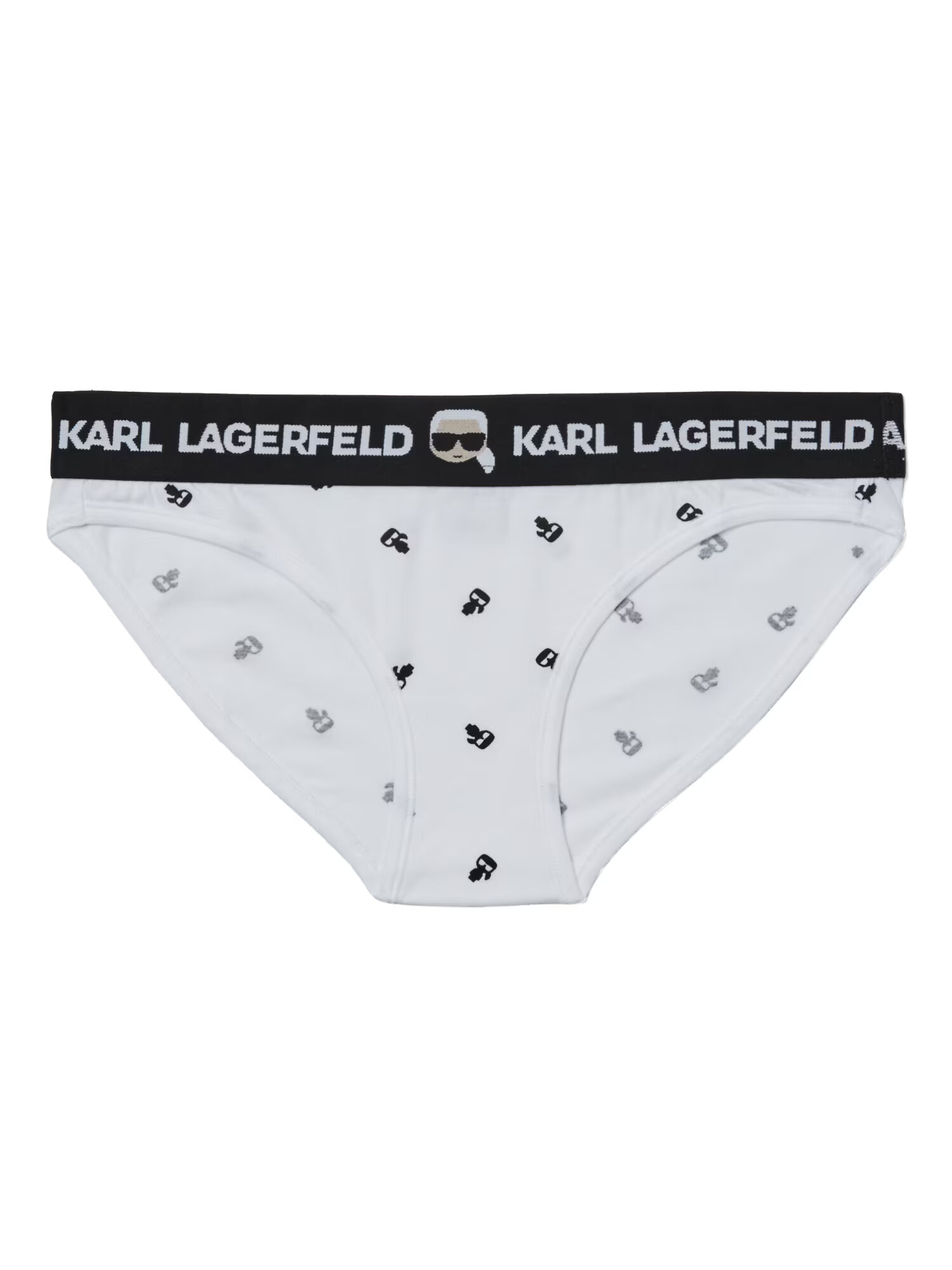 Karl Lagerfeld Slip negru / alb - Pled.ro