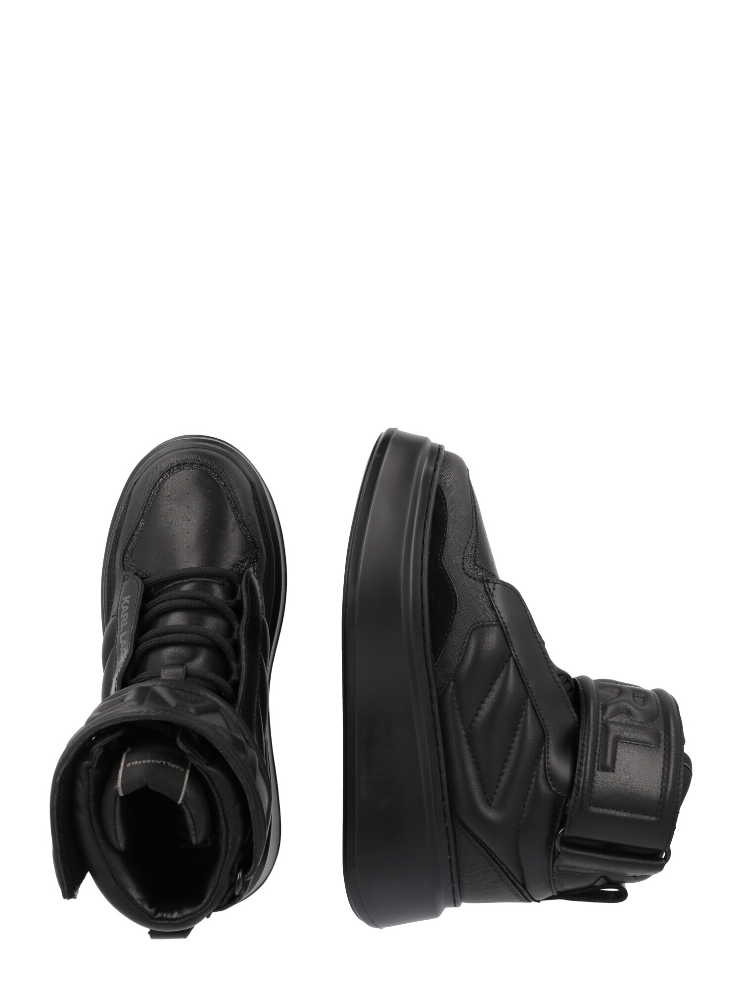 Karl Lagerfeld Sneaker înalt 'ANAKAPRI' gri deschis / negru - Pled.ro