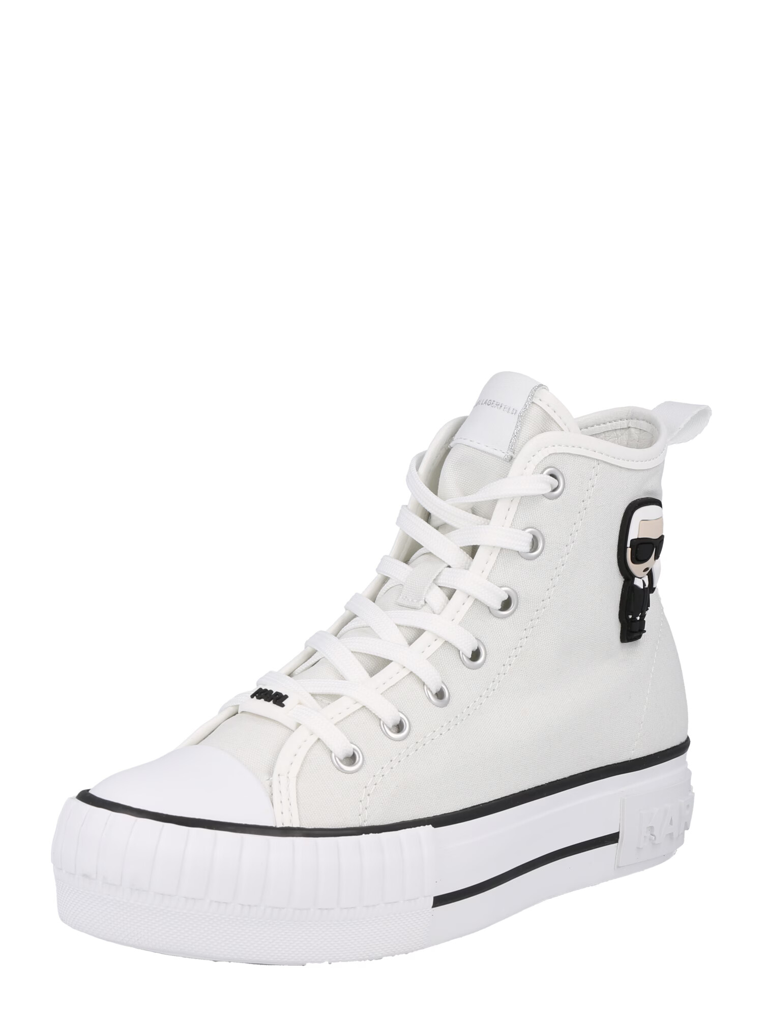 Karl Lagerfeld Sneaker înalt bej / negru / alb - Pled.ro