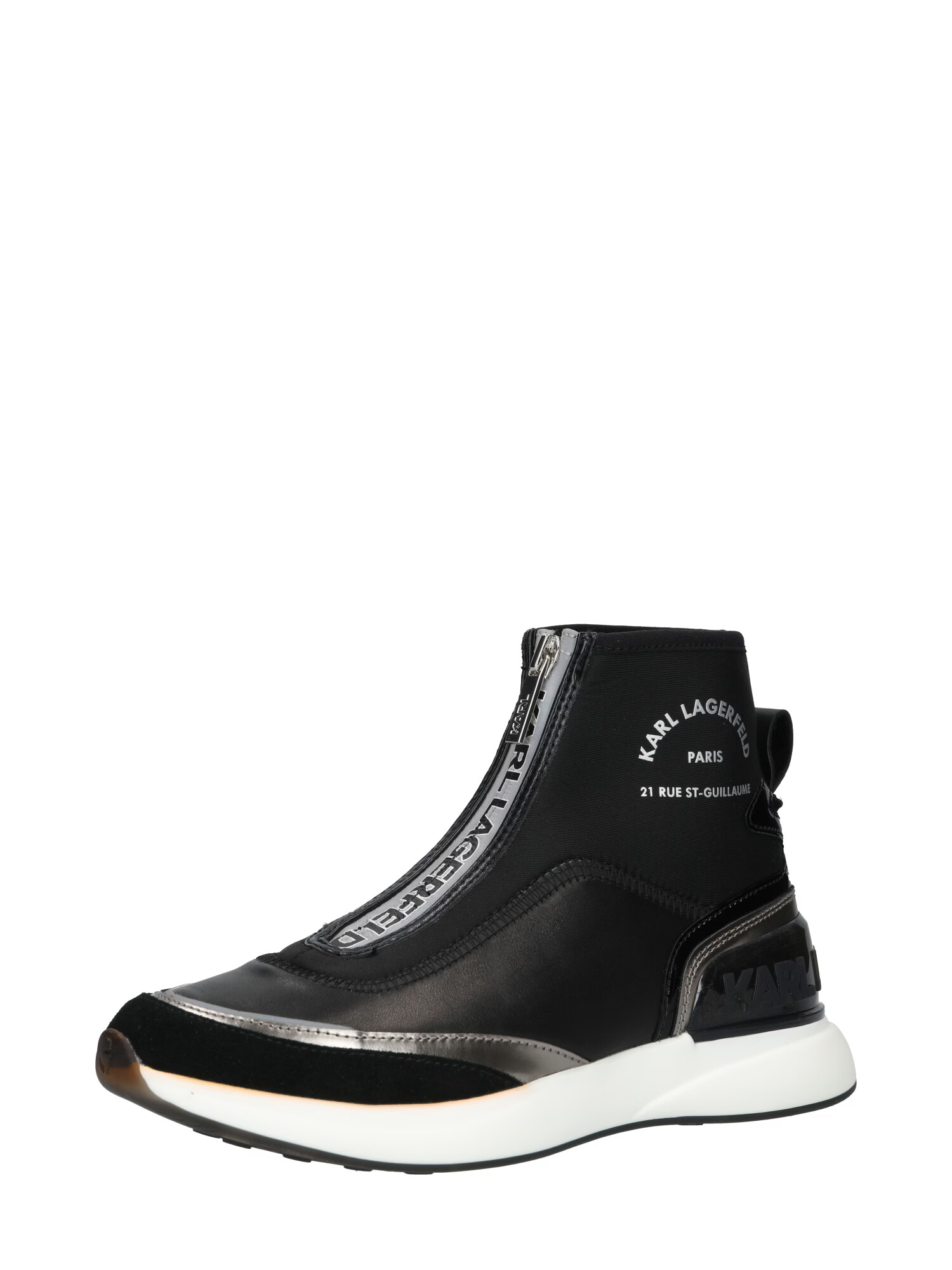 Karl Lagerfeld Sneaker înalt 'FINESSE' gri / negru - Pled.ro