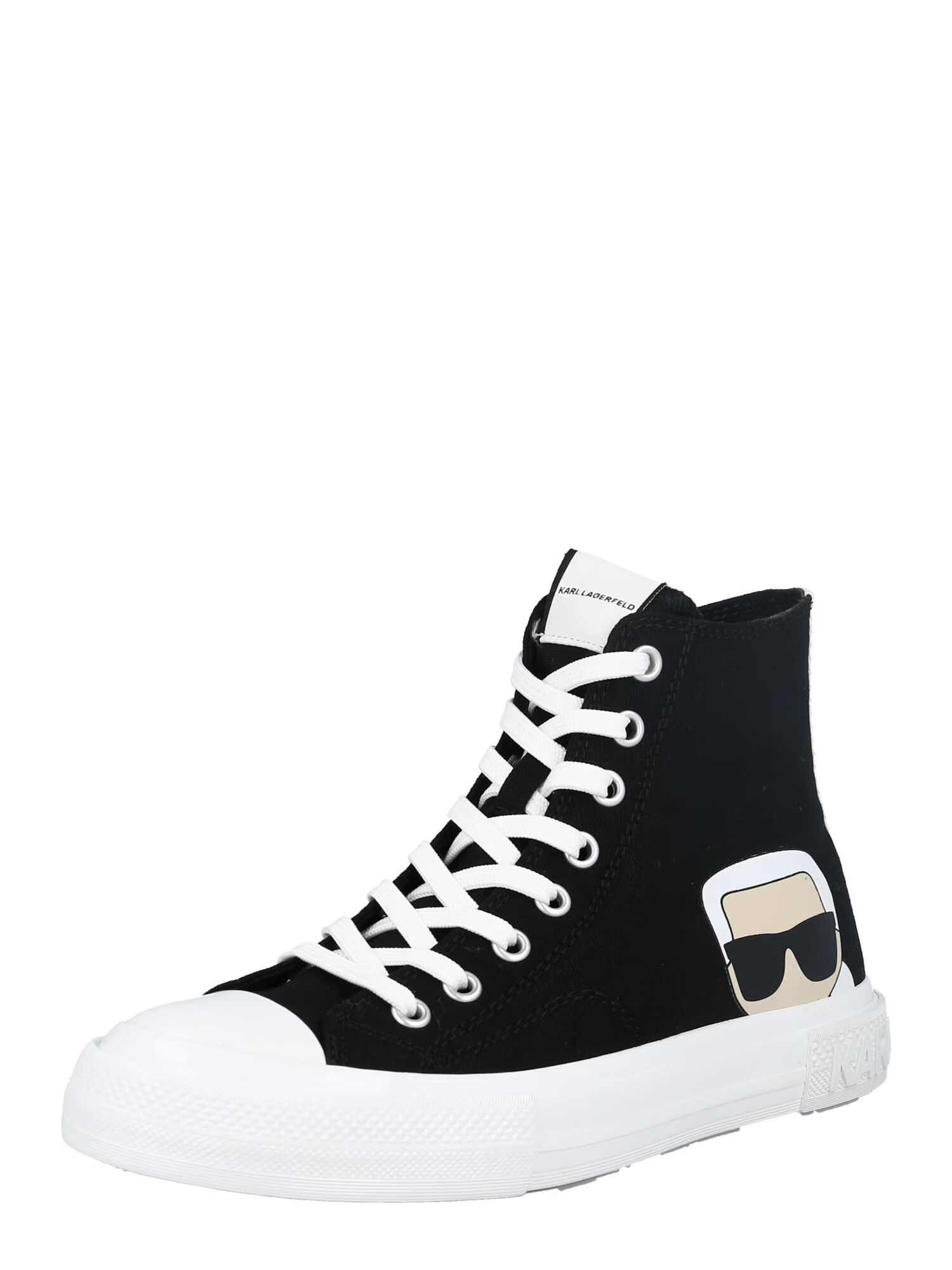 Karl Lagerfeld Sneaker înalt 'KAMPUS III' bej / negru / alb - Pled.ro