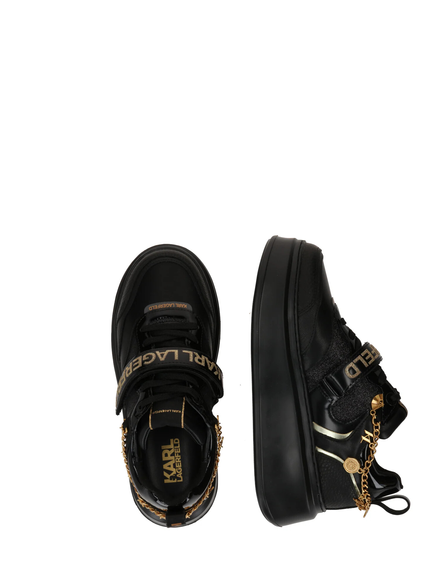 Karl Lagerfeld Sneaker low 'ANAKAPRI' auriu / negru - Pled.ro