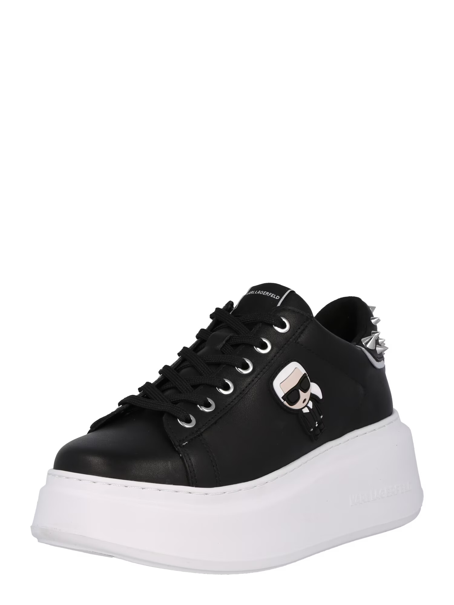 Karl Lagerfeld Sneaker low 'ANAKAPRI' negru / alb - Pled.ro