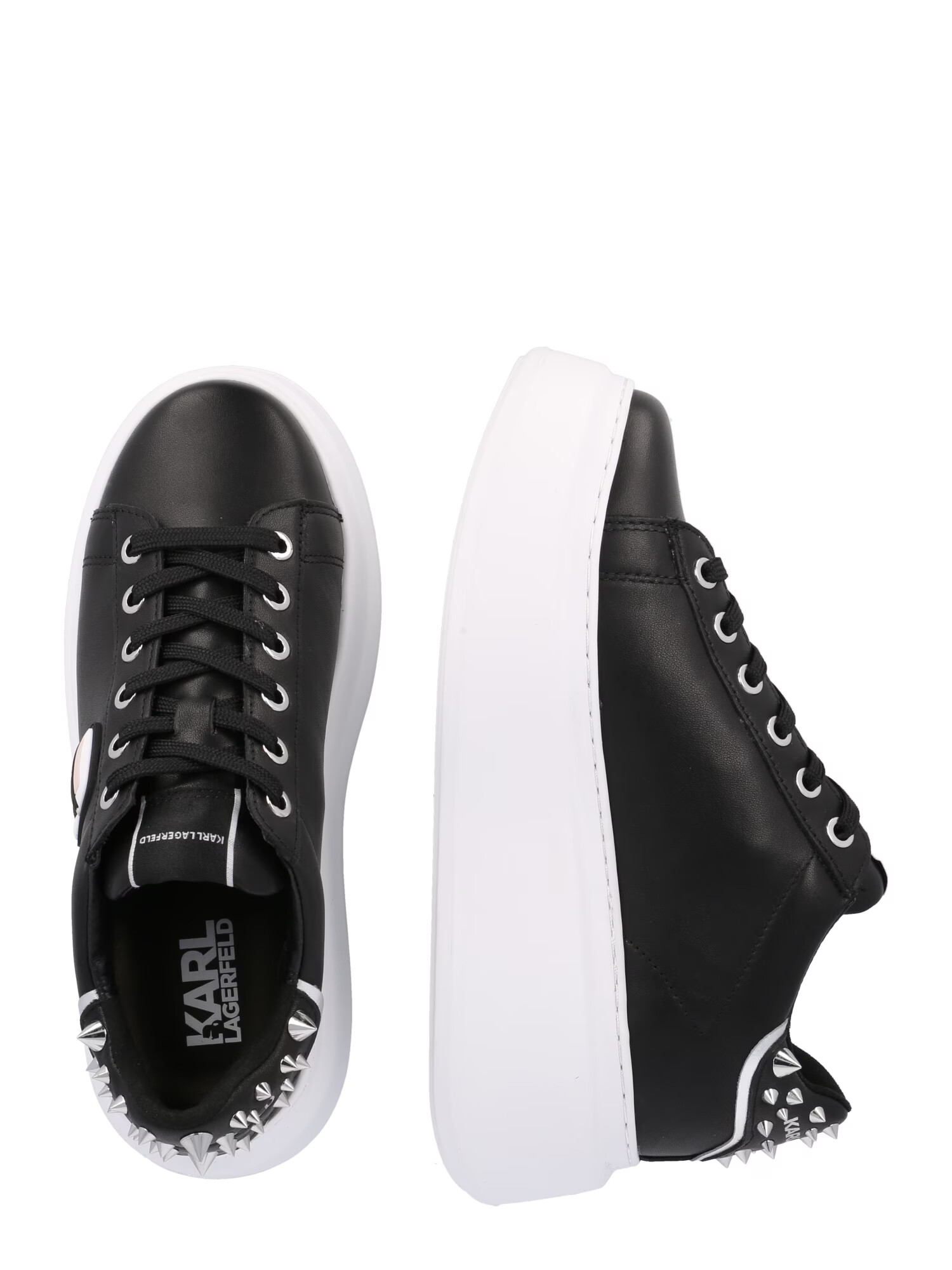 Karl Lagerfeld Sneaker low 'ANAKAPRI' negru / alb - Pled.ro