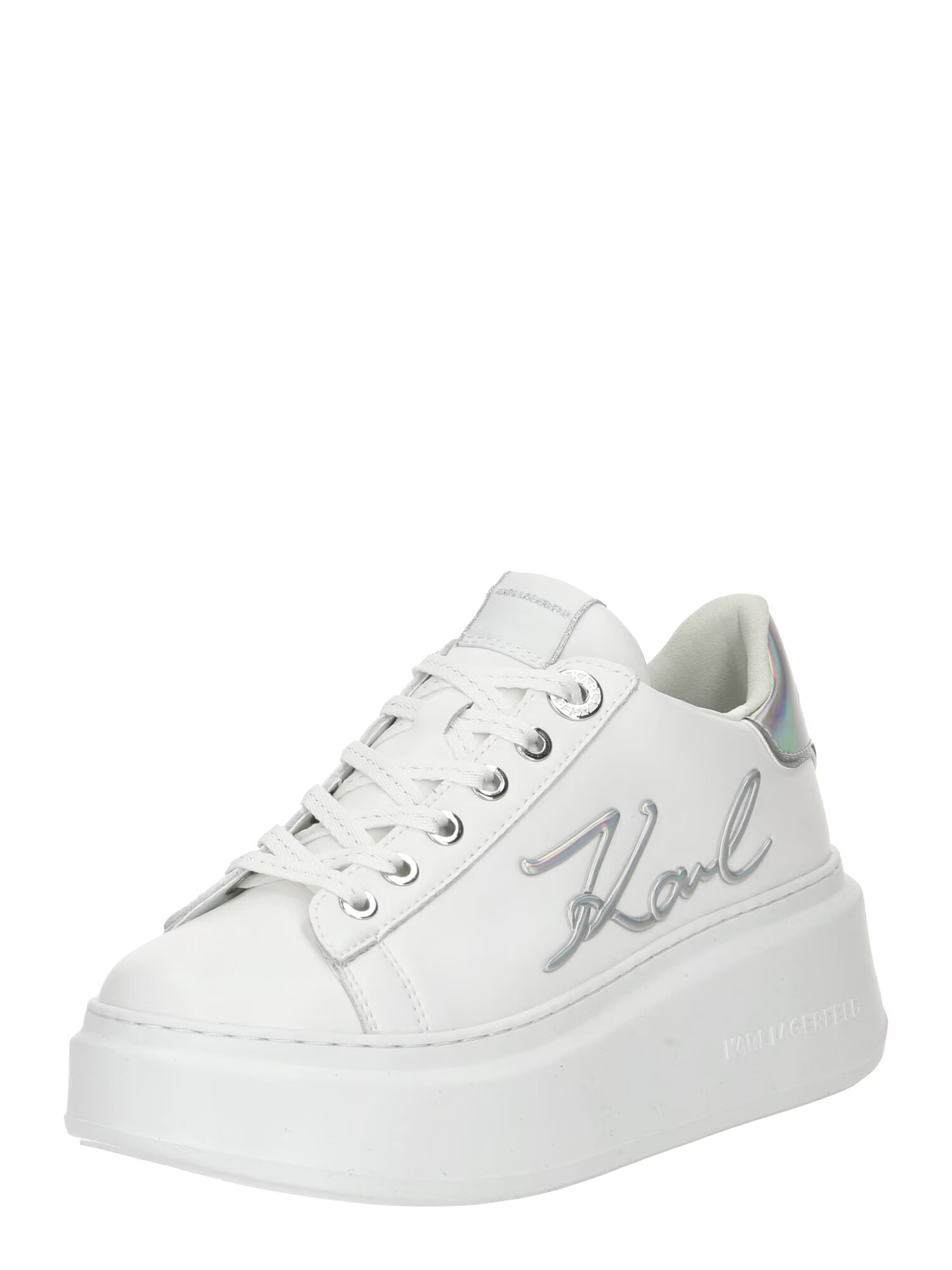 Karl Lagerfeld Sneaker low argintiu / alb - Pled.ro