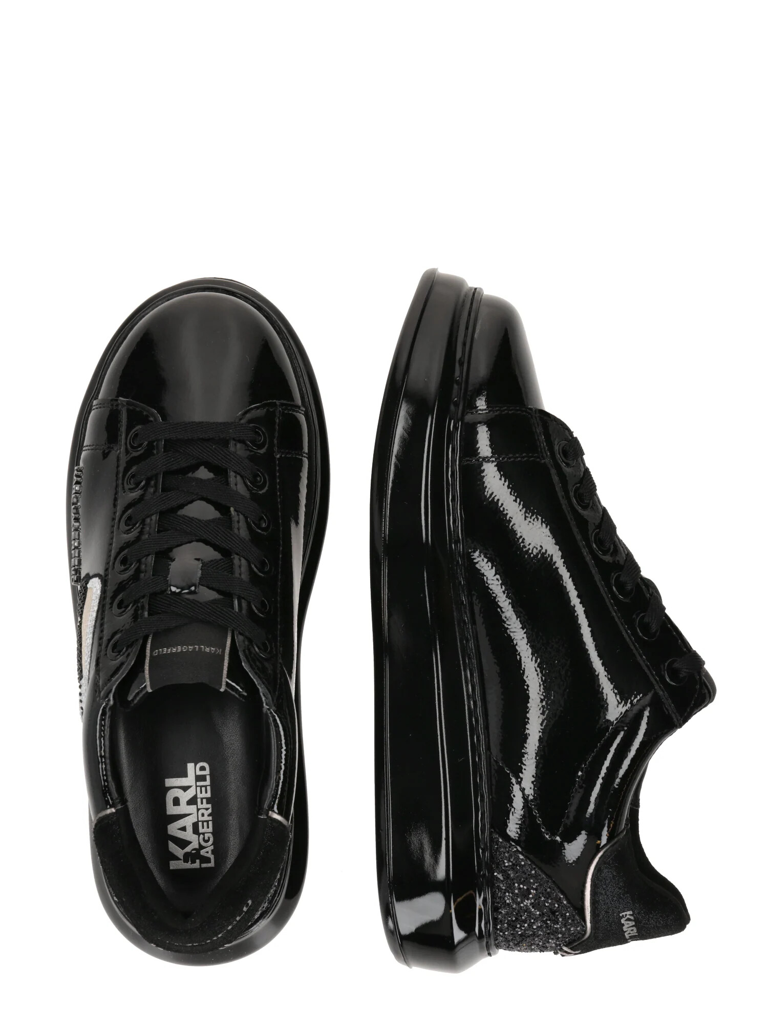 Karl Lagerfeld Sneaker low bej / negru / alb - Pled.ro