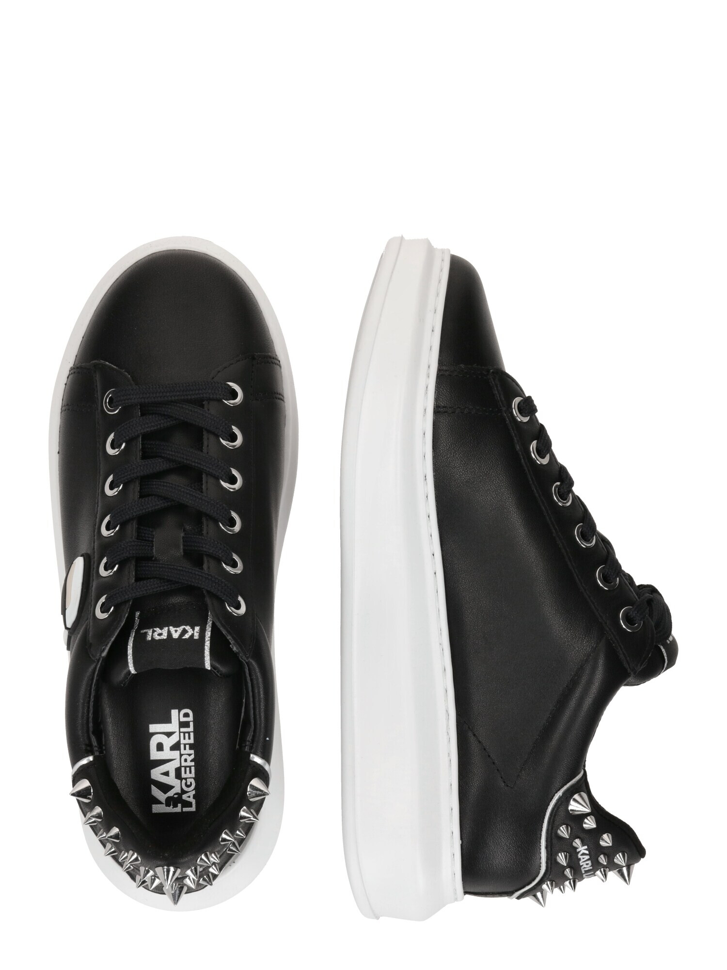 Karl Lagerfeld Sneaker low crem / negru / alb - Pled.ro