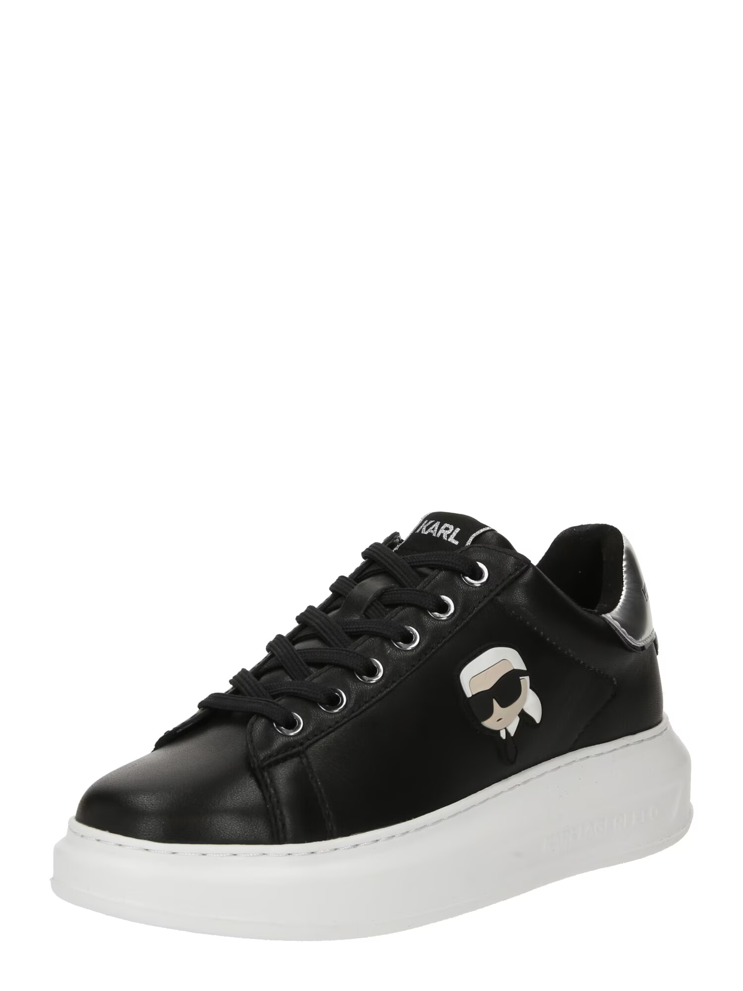 Karl Lagerfeld Sneaker low culoarea pielii / negru / argintiu / alb - Pled.ro