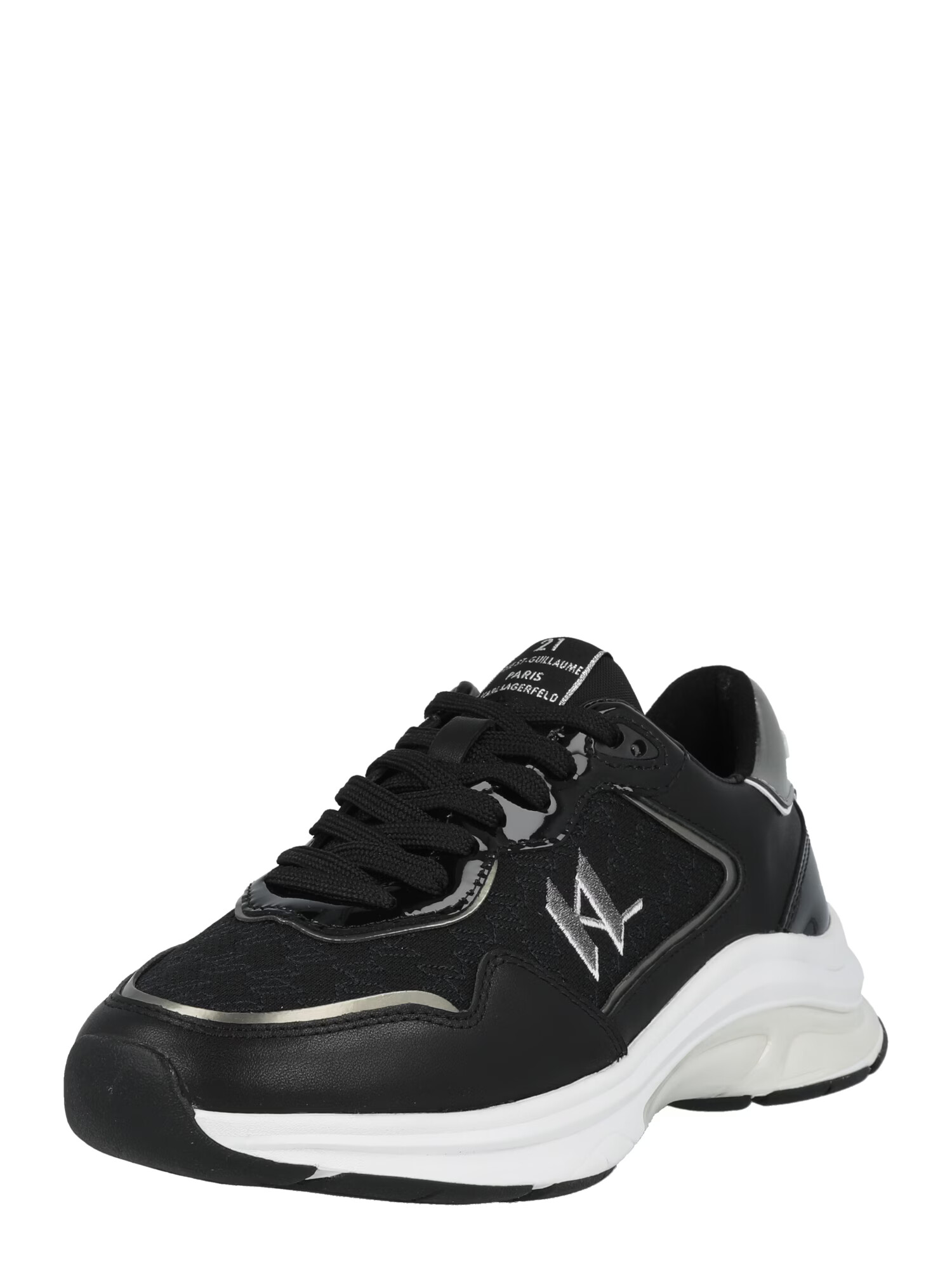 Karl Lagerfeld Sneaker low 'FINESSE' gri / negru / alb - Pled.ro