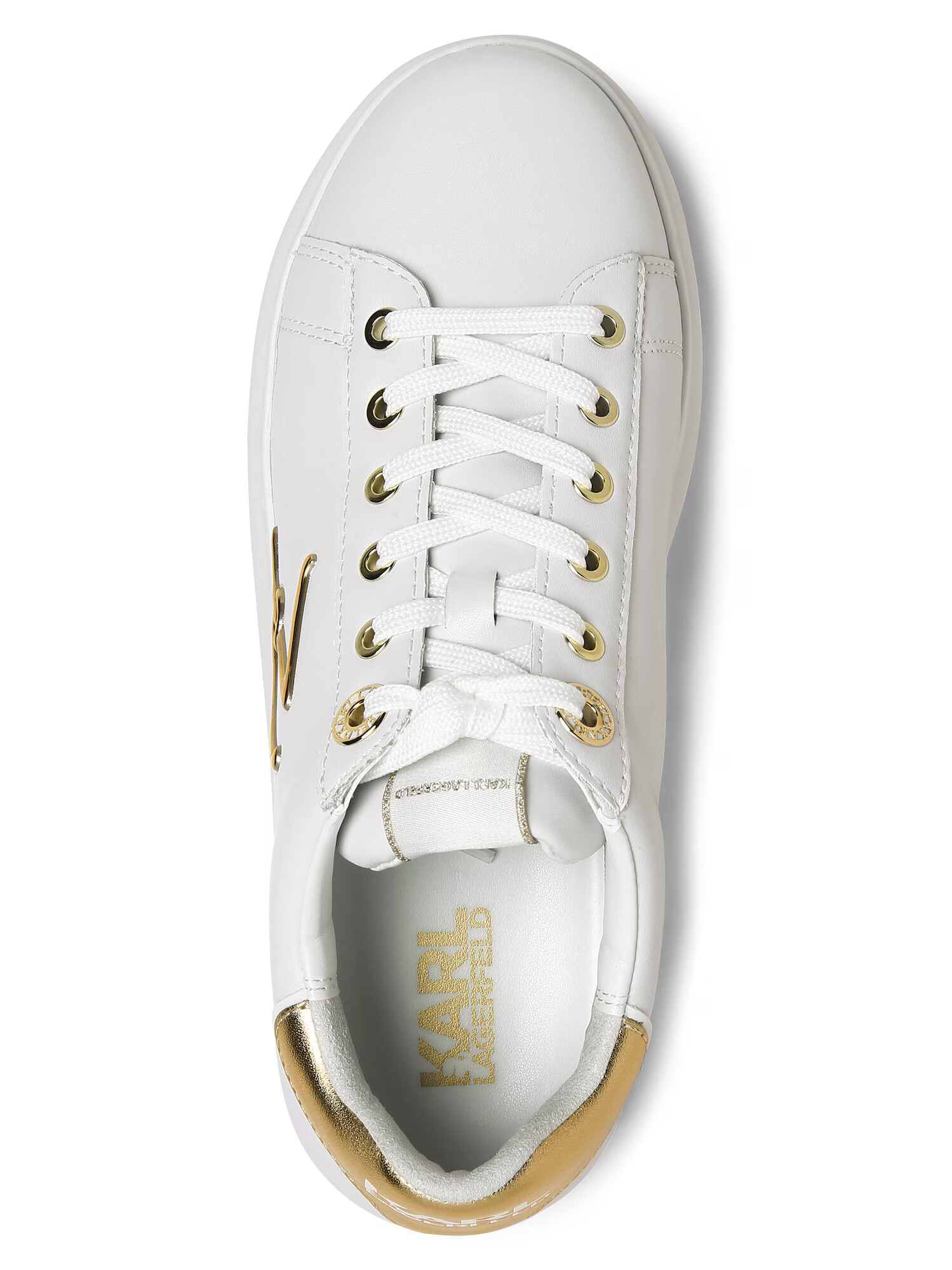 Karl Lagerfeld Sneaker low 'Kapri' auriu / alb - Pled.ro