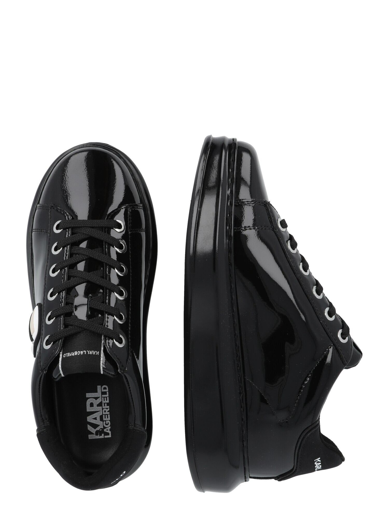 Karl Lagerfeld Sneaker low 'KAPRI' bej deschis / negru / alb - Pled.ro