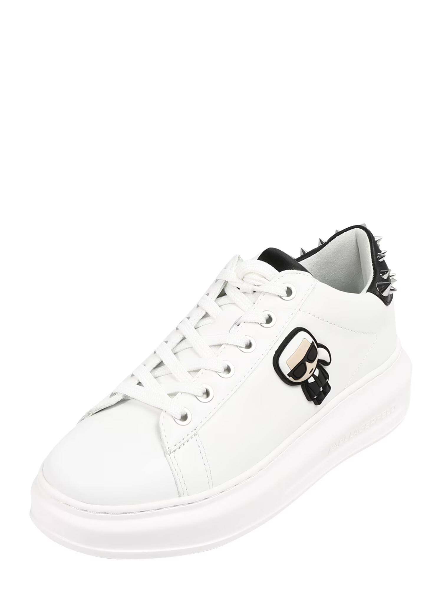 Karl Lagerfeld Sneaker low 'Kapri' bej / negru / argintiu / alb - Pled.ro