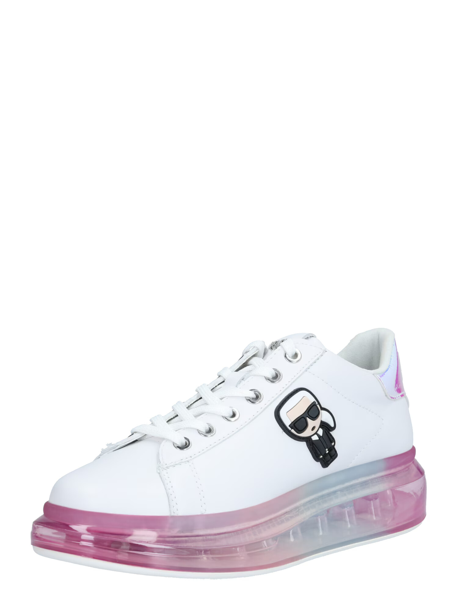 Karl Lagerfeld Sneaker low 'KAPRI KUSHION' roz / negru / alb - Pled.ro