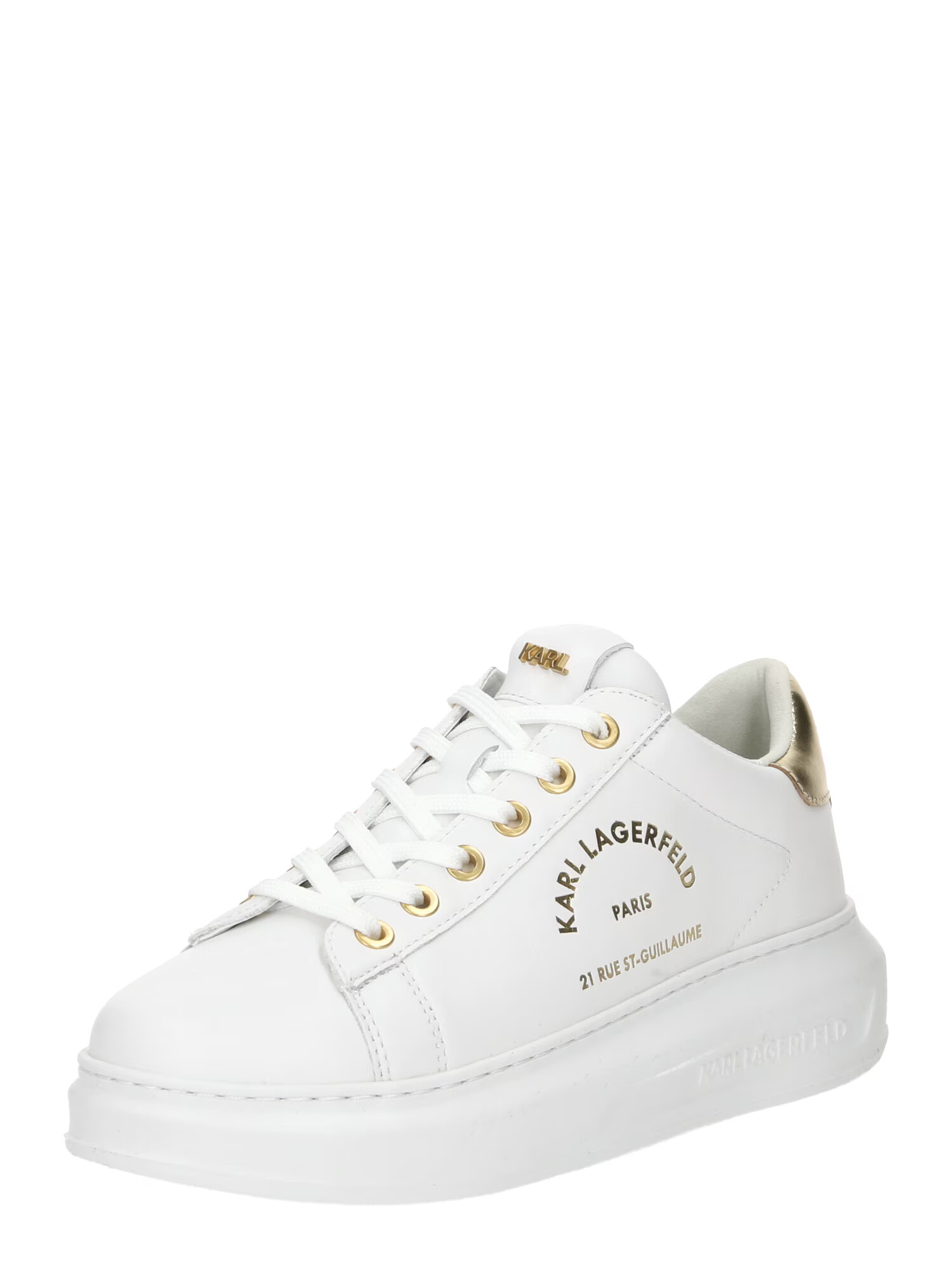 Karl Lagerfeld Sneaker low 'KAPRI Maison' auriu / alb - Pled.ro