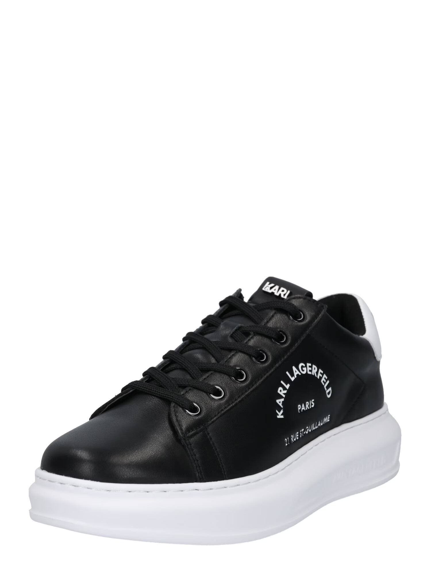 Karl Lagerfeld Sneaker low 'KAPRI Maison' negru / alb - Pled.ro