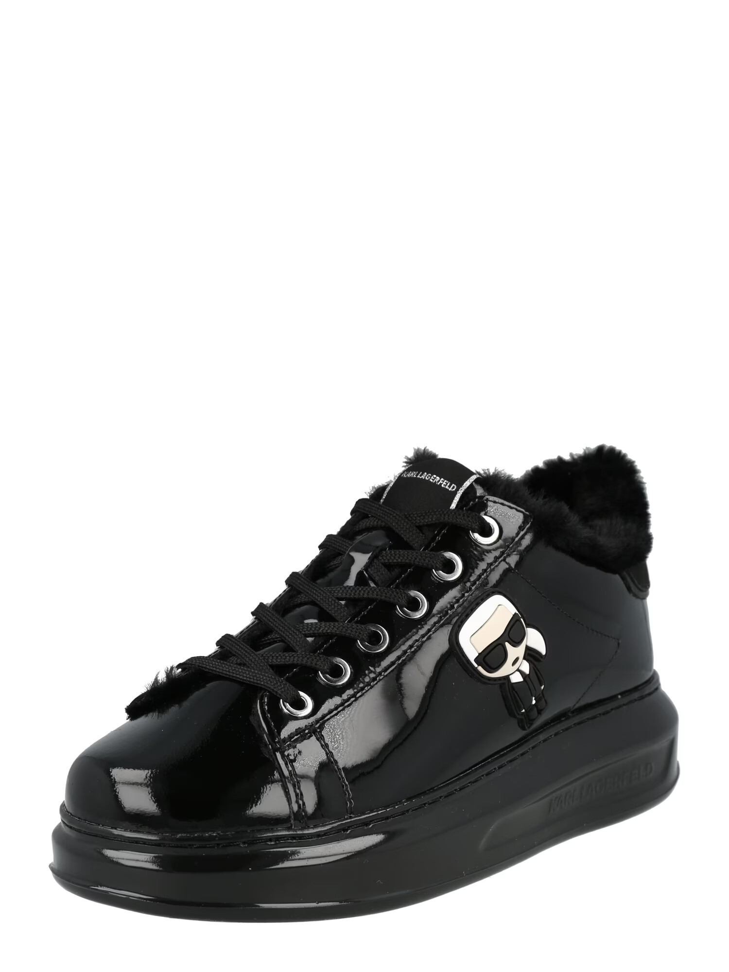 Karl Lagerfeld Sneaker low 'KAPRI' negru / alb - Pled.ro