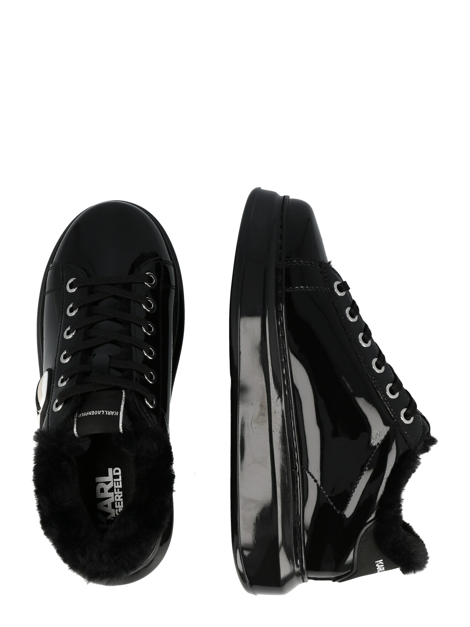 Karl Lagerfeld Sneaker low 'KAPRI' negru / alb - Pled.ro