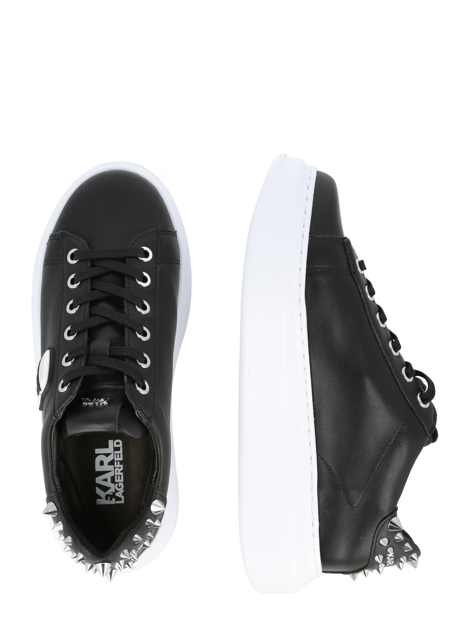 Karl Lagerfeld Sneaker low 'Kapri' negru / alb - Pled.ro