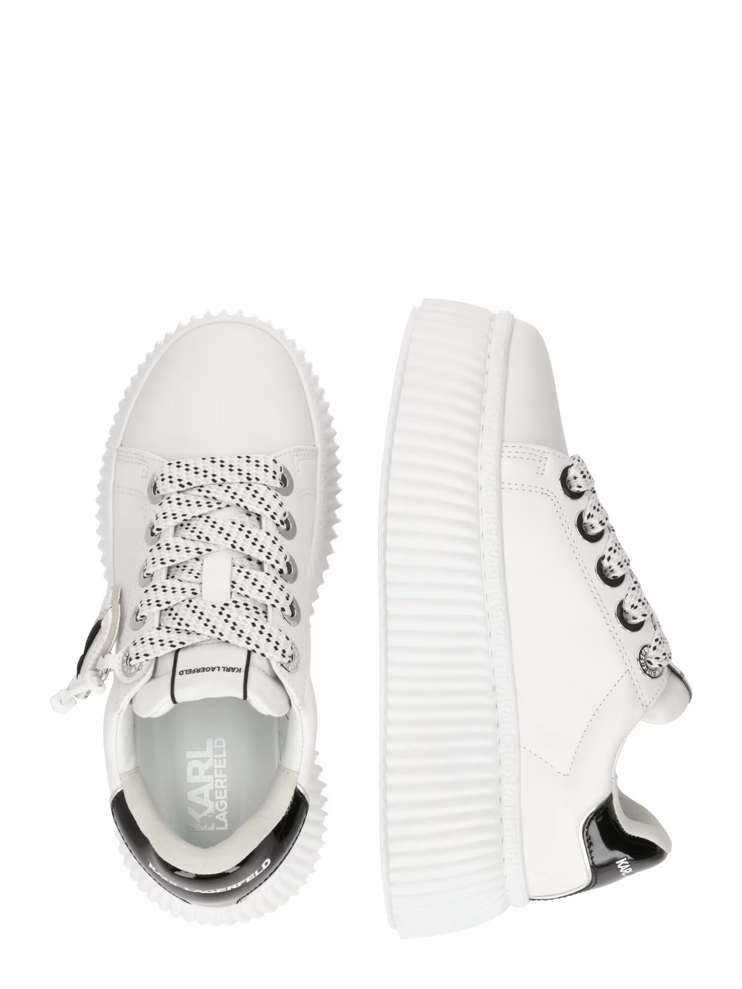 Karl Lagerfeld Sneaker low 'KREEPER' crem / negru / alb - Pled.ro